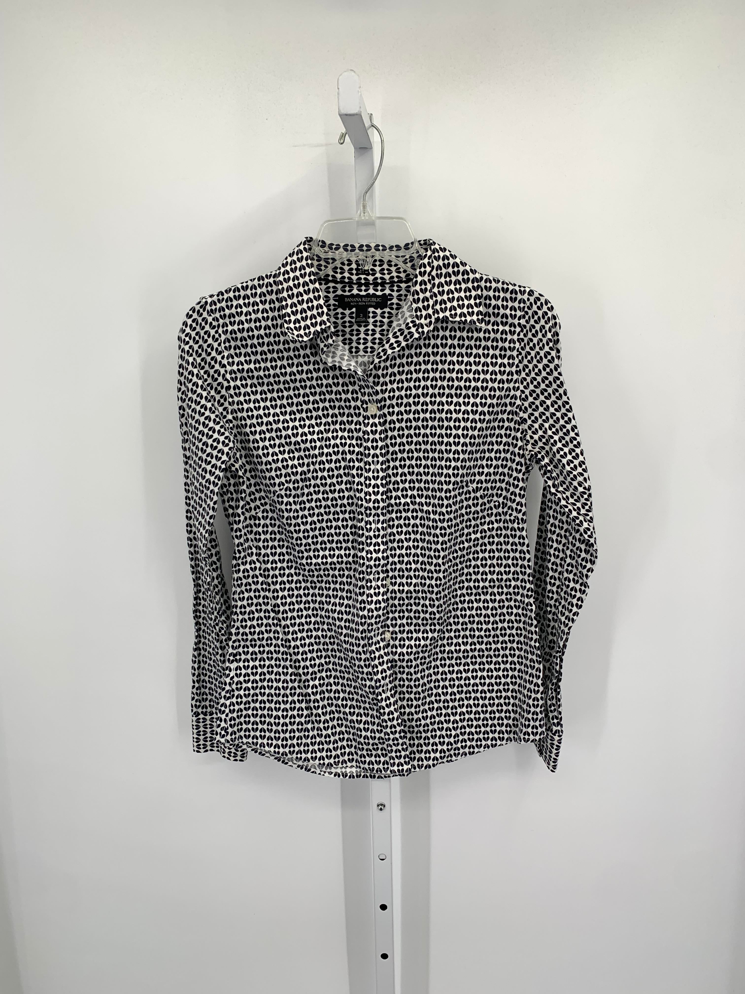 Banana Republic Size 2 Misses Long Sleeve Shirt