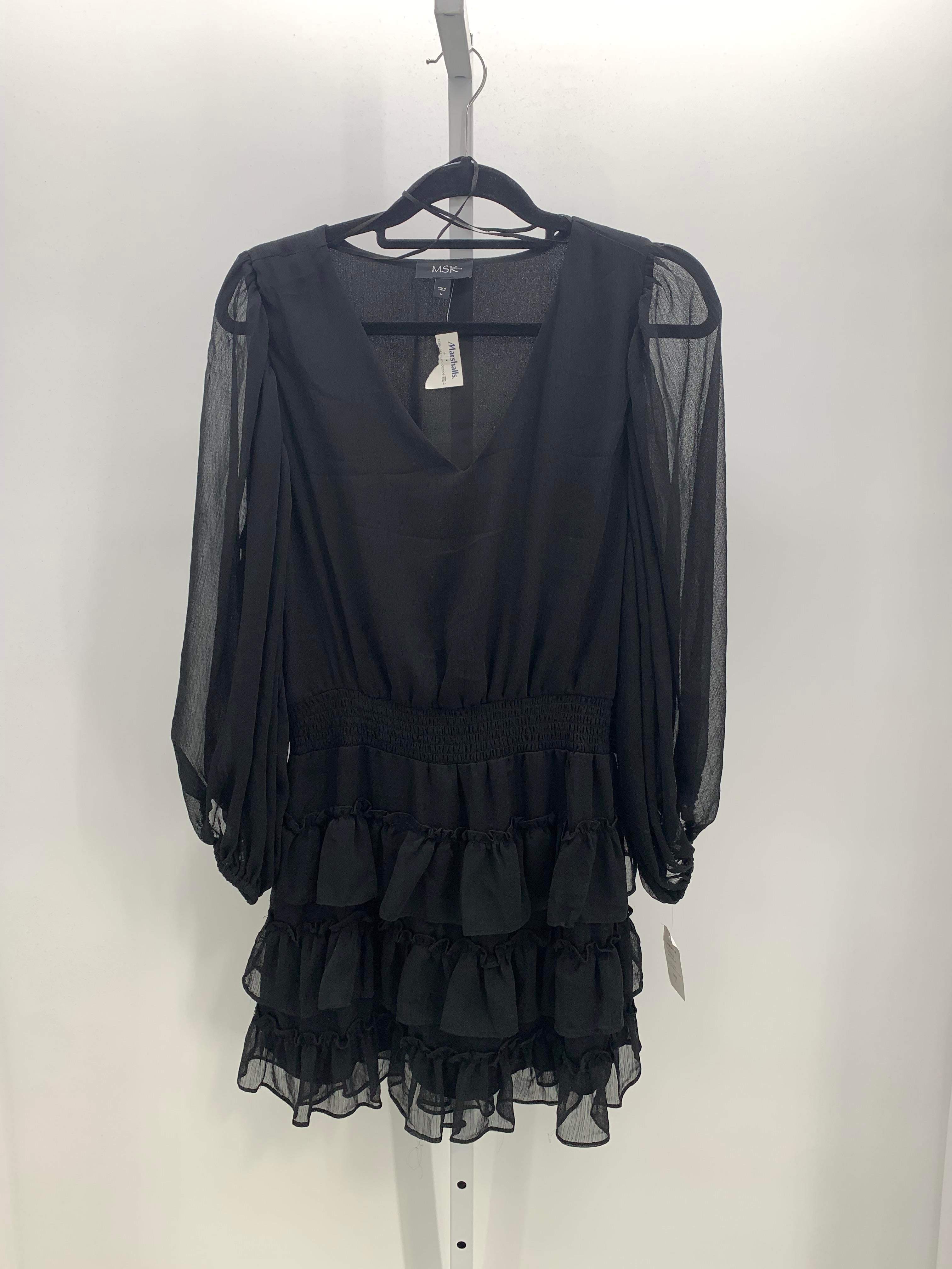 MSK Size Large Misses Long Sleeve Dress