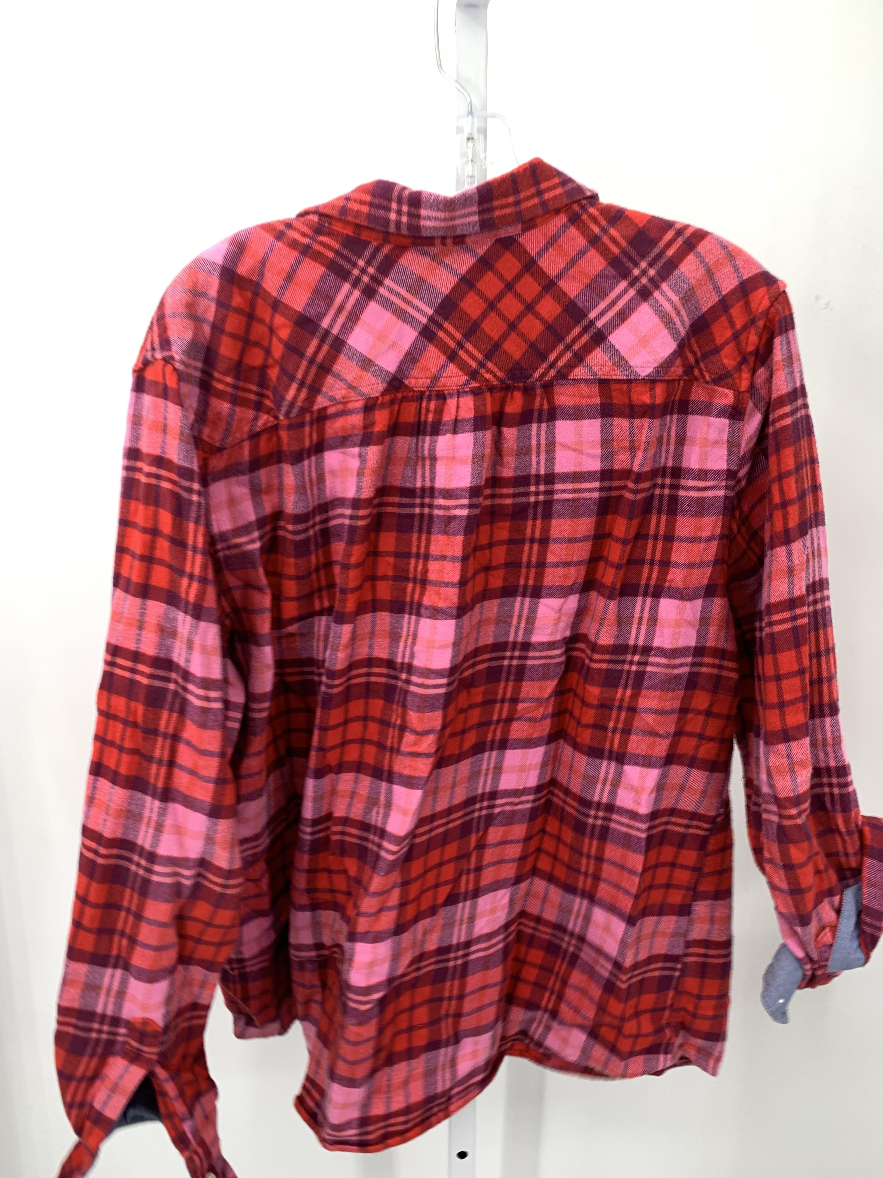 Lands End Size Extra Large Misses Long Sleeve Shirt