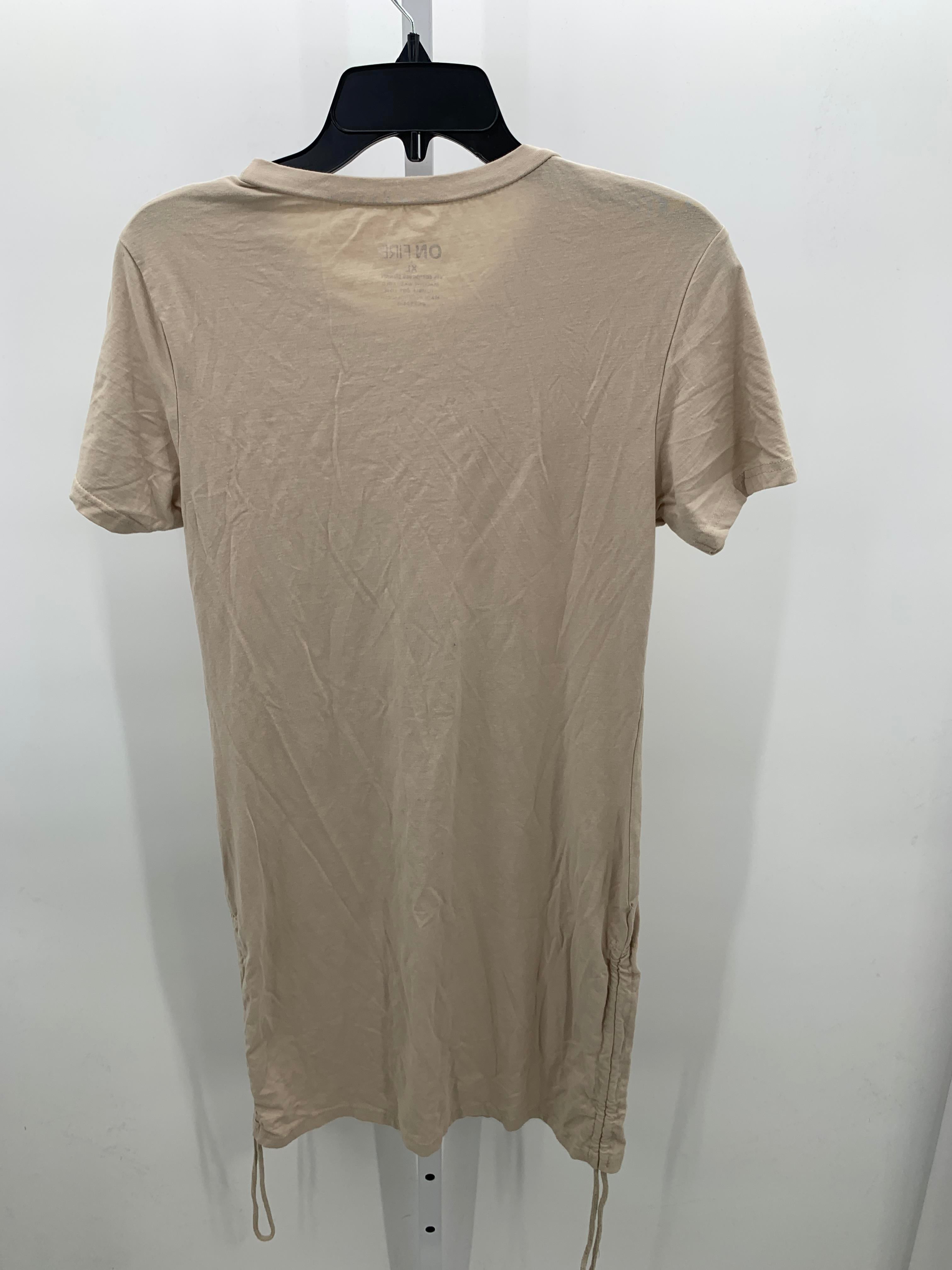 On Fire Size Extra Large Juniors Short Sleeve Dress
