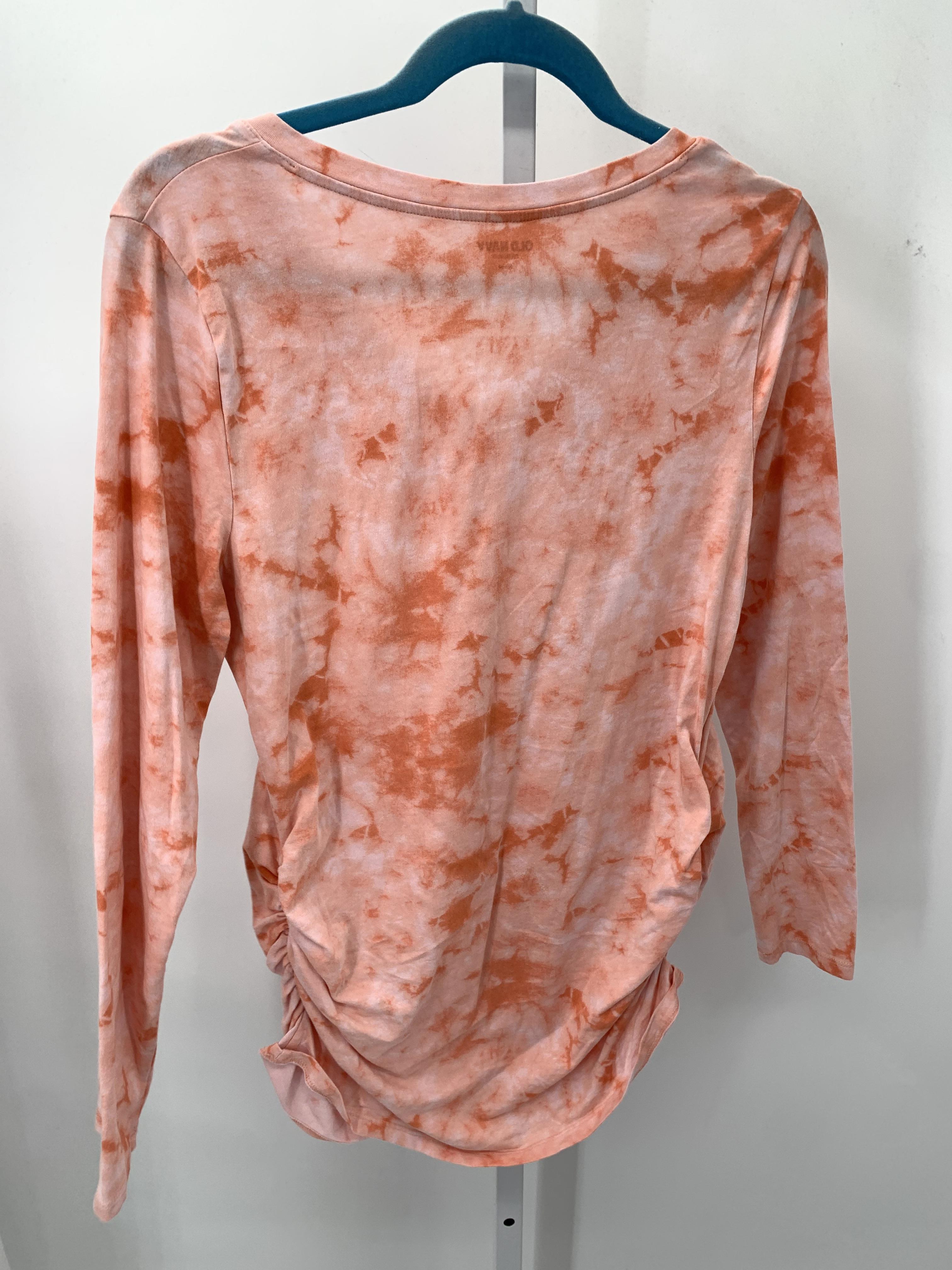 Old Navy Pink Size Large Maternity Long Sleeve Shirt