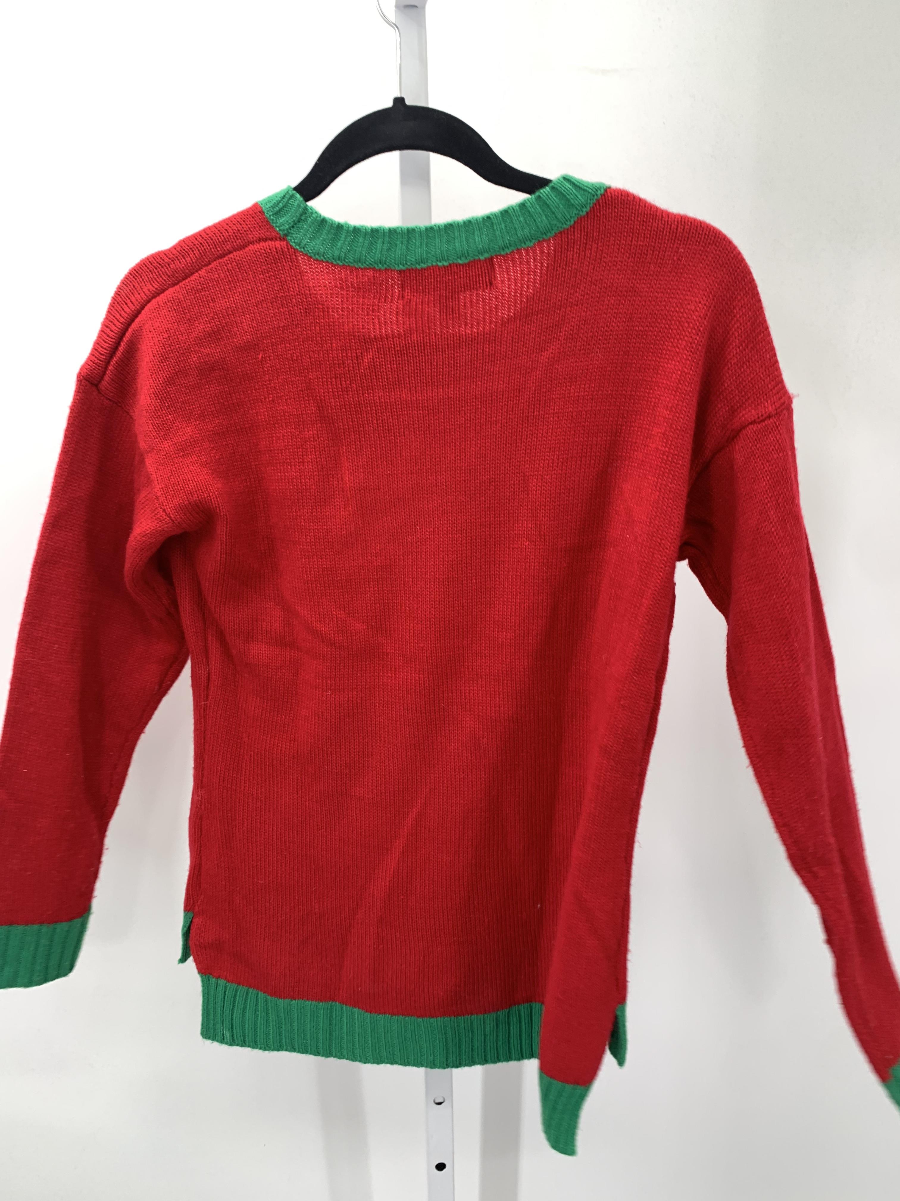 LONG SLV SWEATER XMAS CAT TREE.