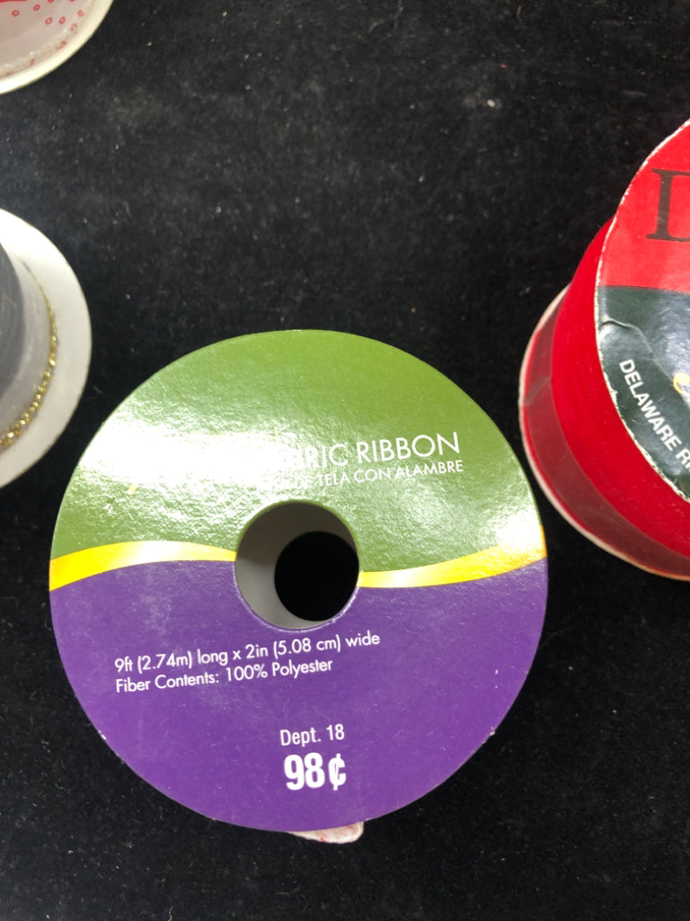 ASSORTED HOLIDAY RIBBON