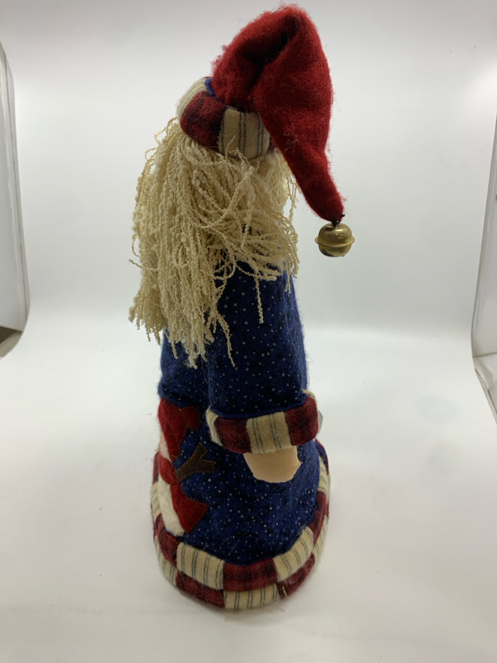 PRIMITIVE SANTA HOLDING TREE PLUSH TOPPER.