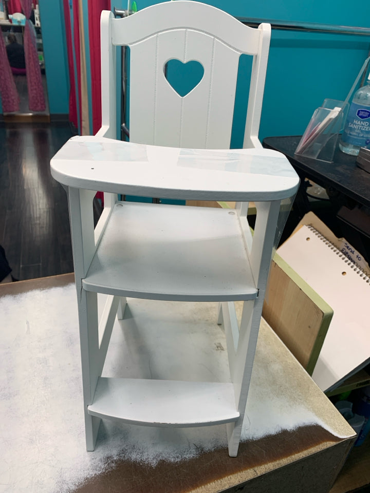 Melissa & Doug Mine to Love Wooden Play High Chair for Dolls, Stuffed Animals -