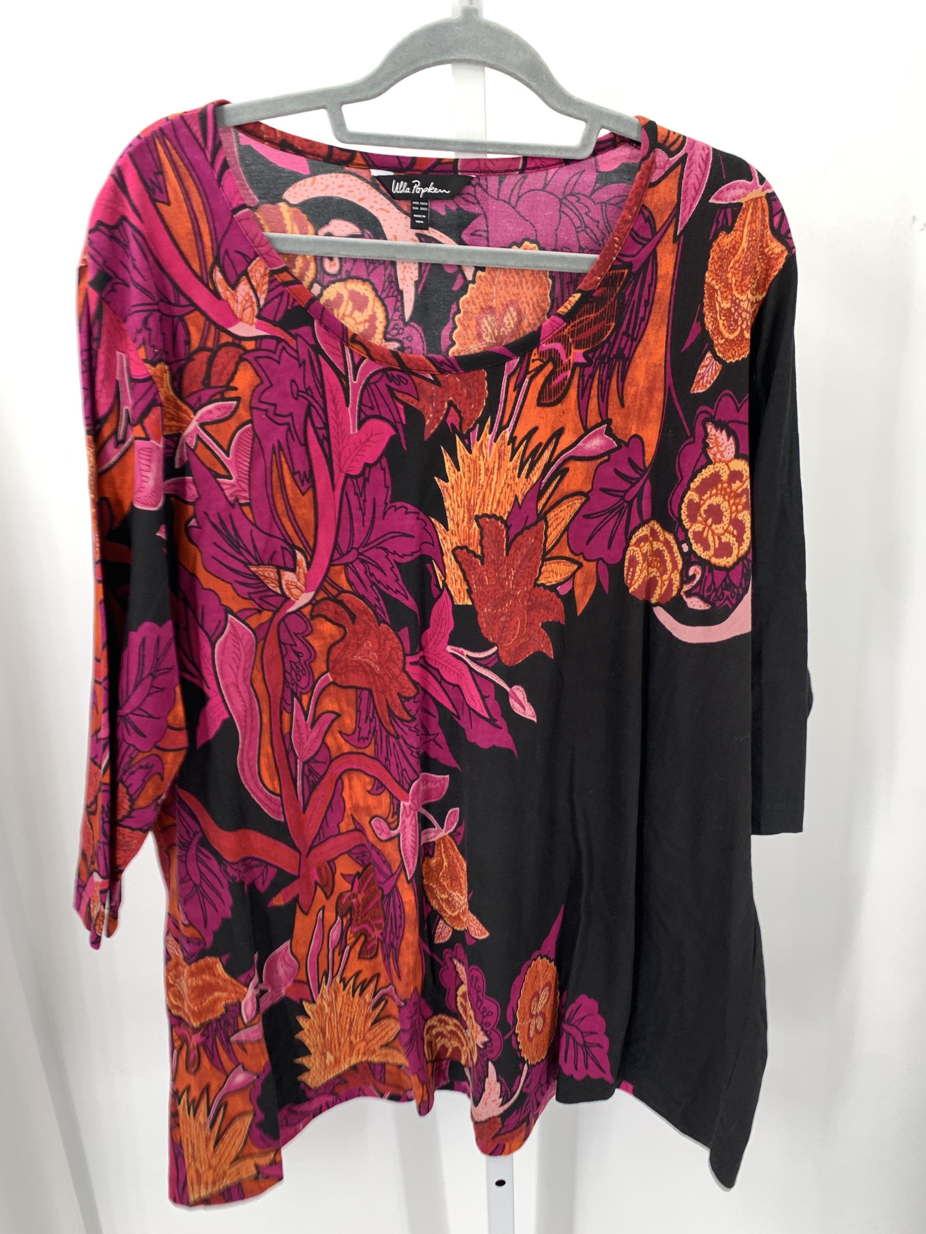 Ulla Popken Size 20/22 W Womens 3/4 Sleeve Shirt
