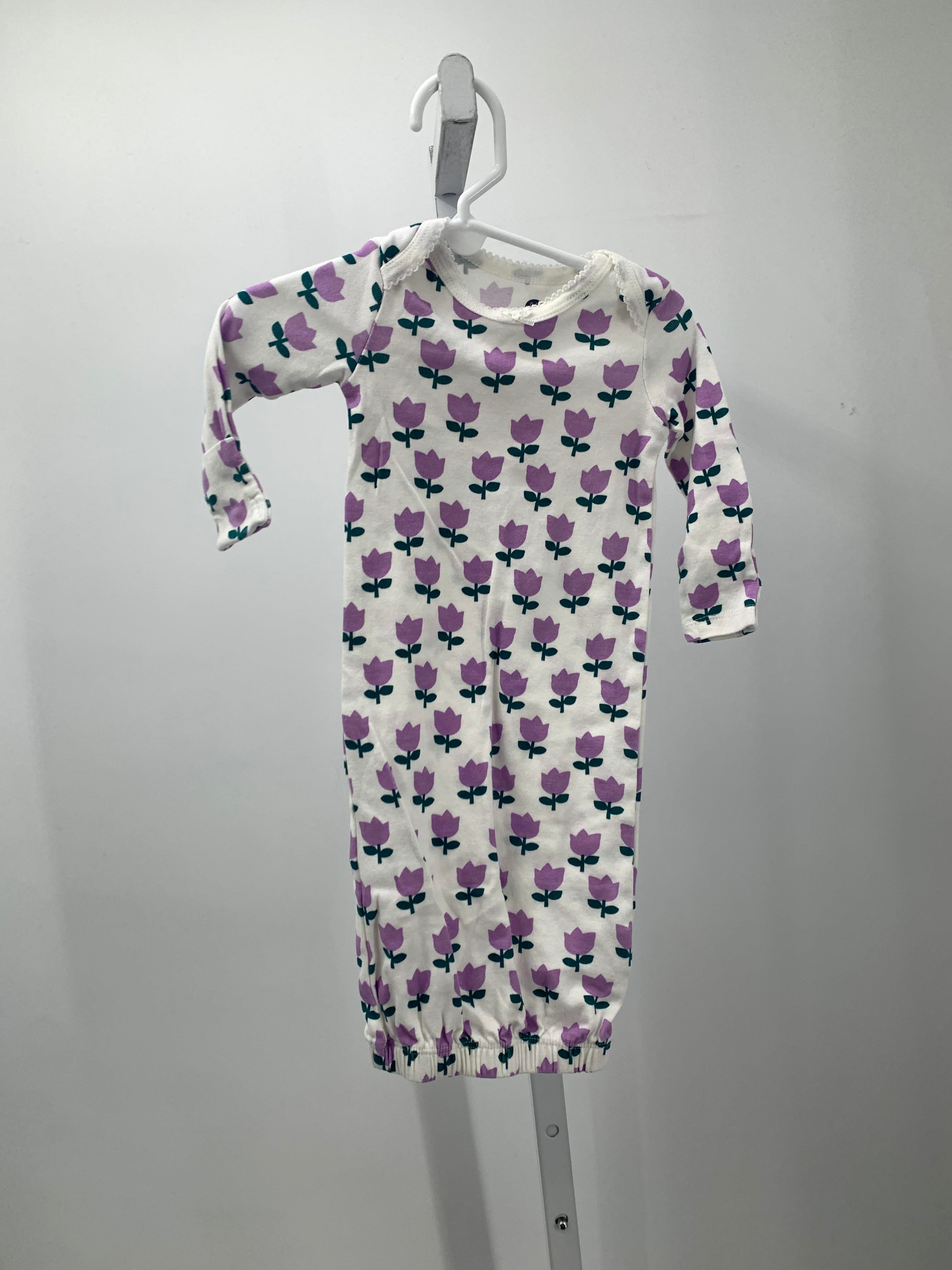 Size 0-6 Months Girls Gown Sleeper