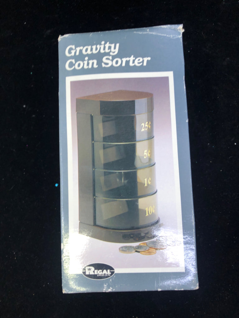 NIB GRAVITY COIN SORTER.
