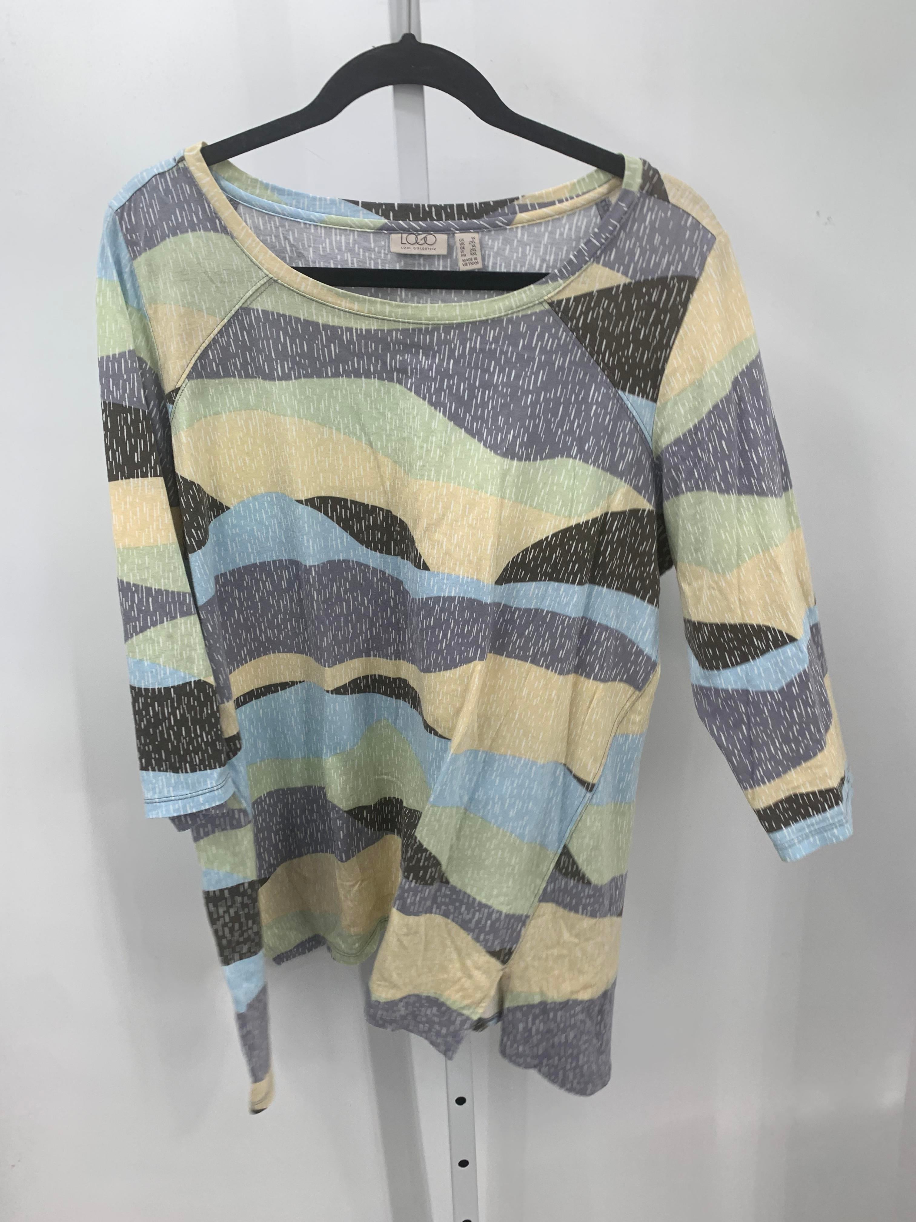 LOGO Size 1X Womens Long Sleeve Shirt