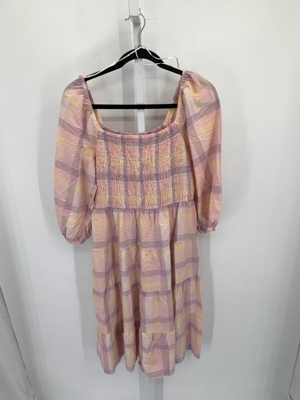 Time and Tru Size Large Misses 3/4 Sleeve Dress