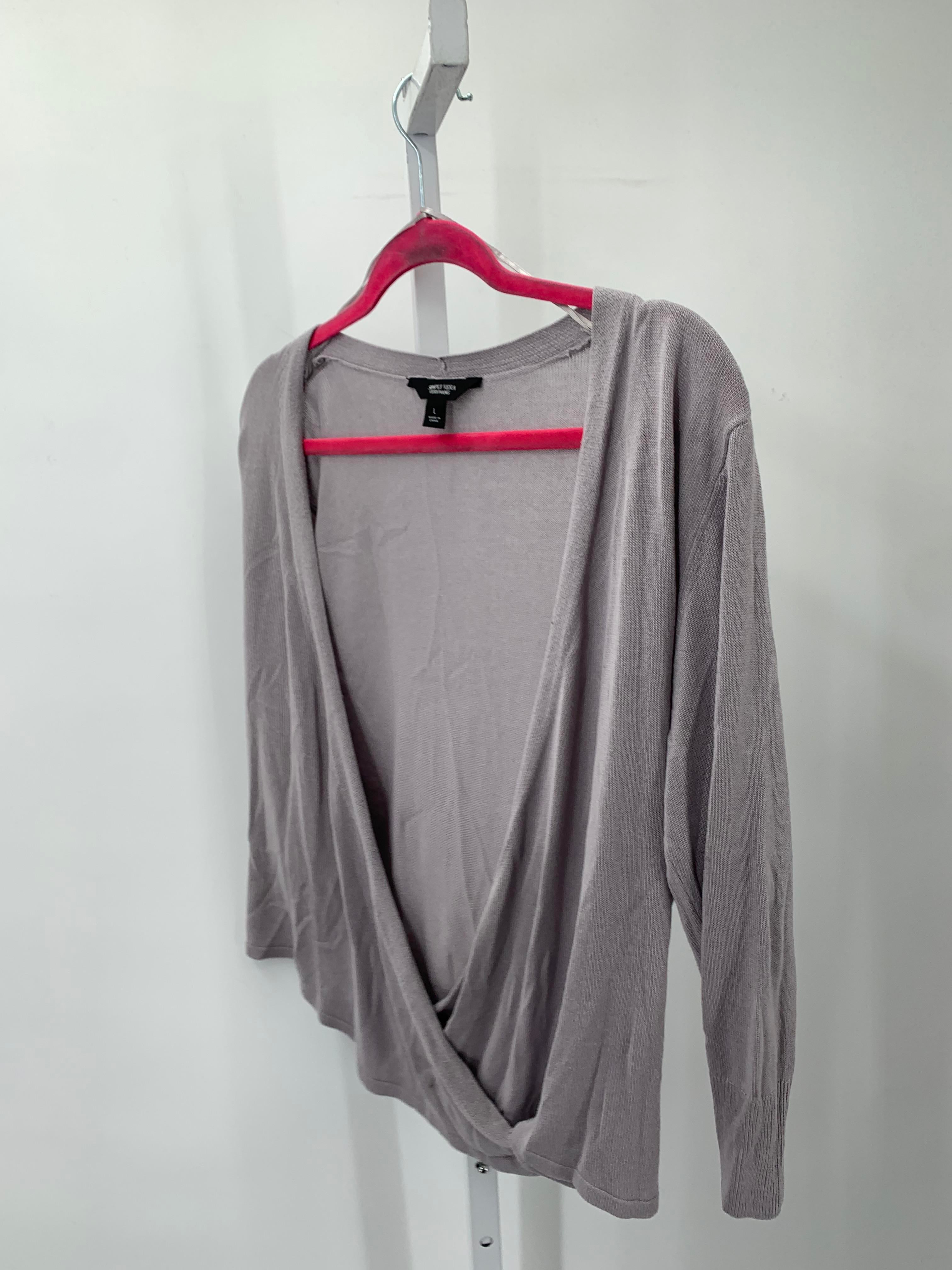Vera Wang Size Large Misses Long Slv Sweater