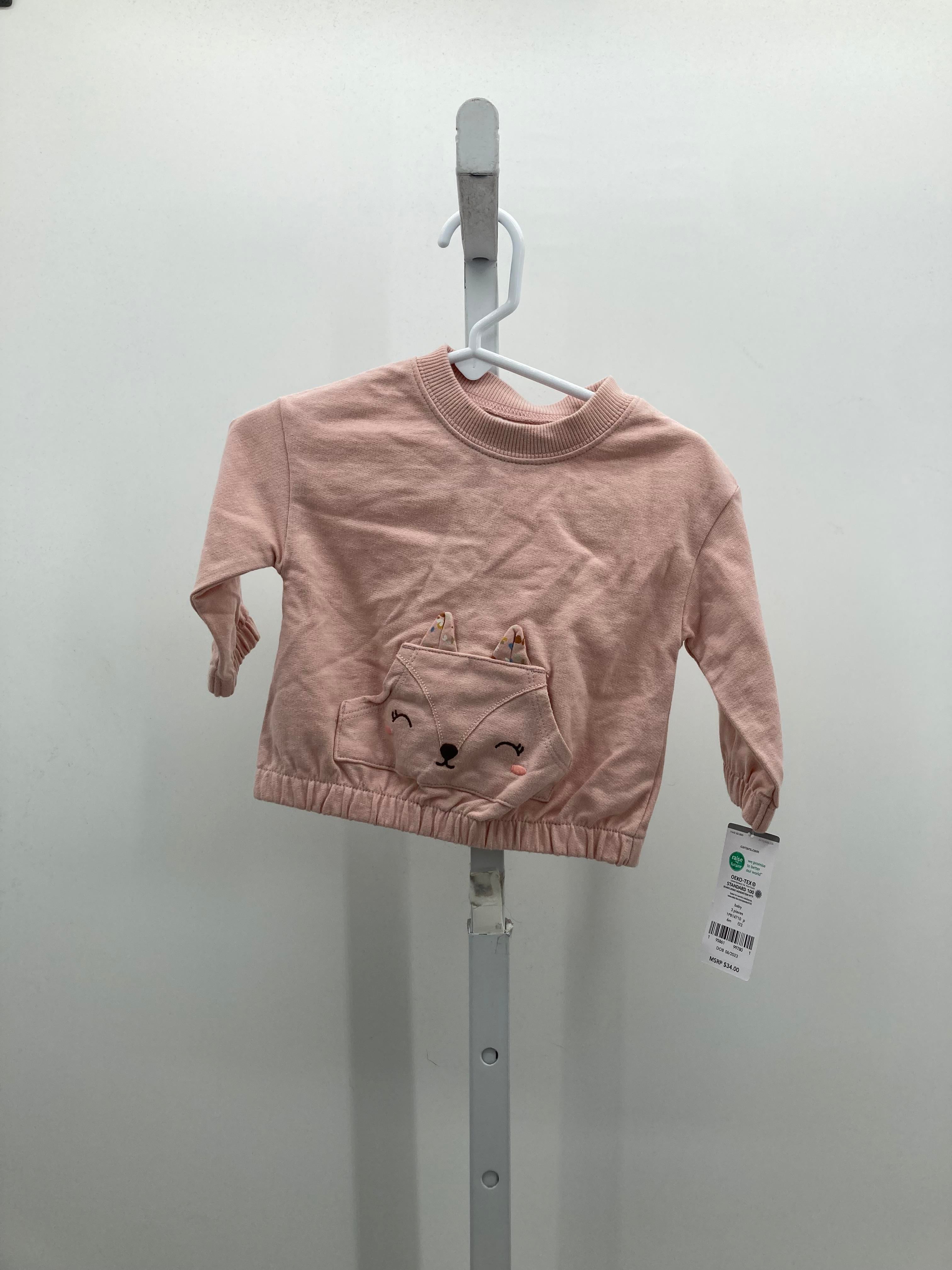 Carters Size 6 Months Girls Long Sleeve Shirt