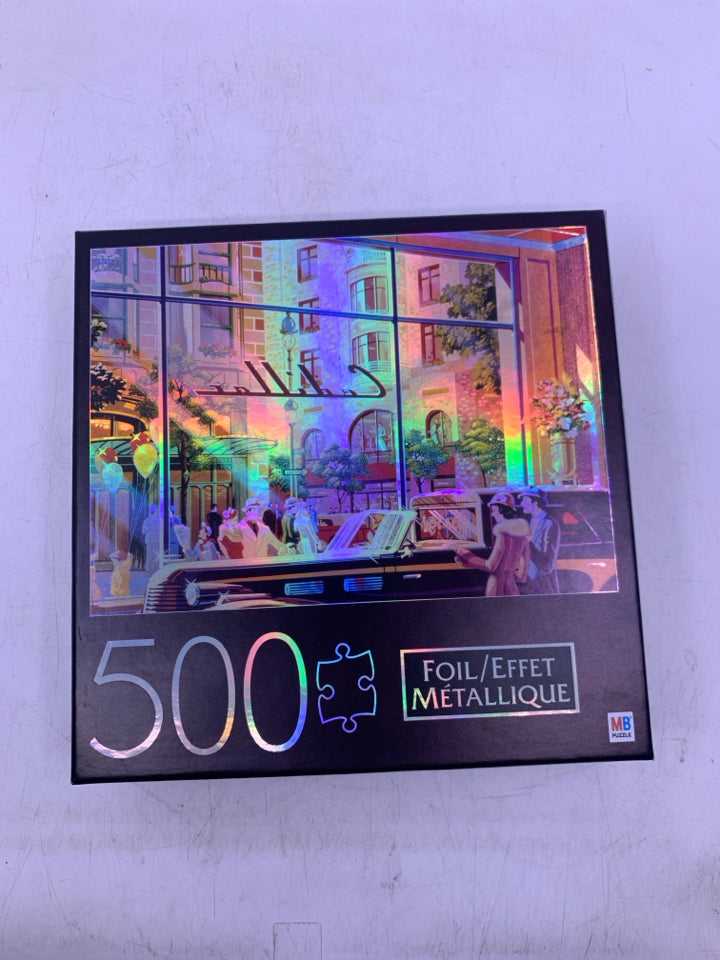 NIB IRIDESCENT PEOPLE LOOKING AT CAR.