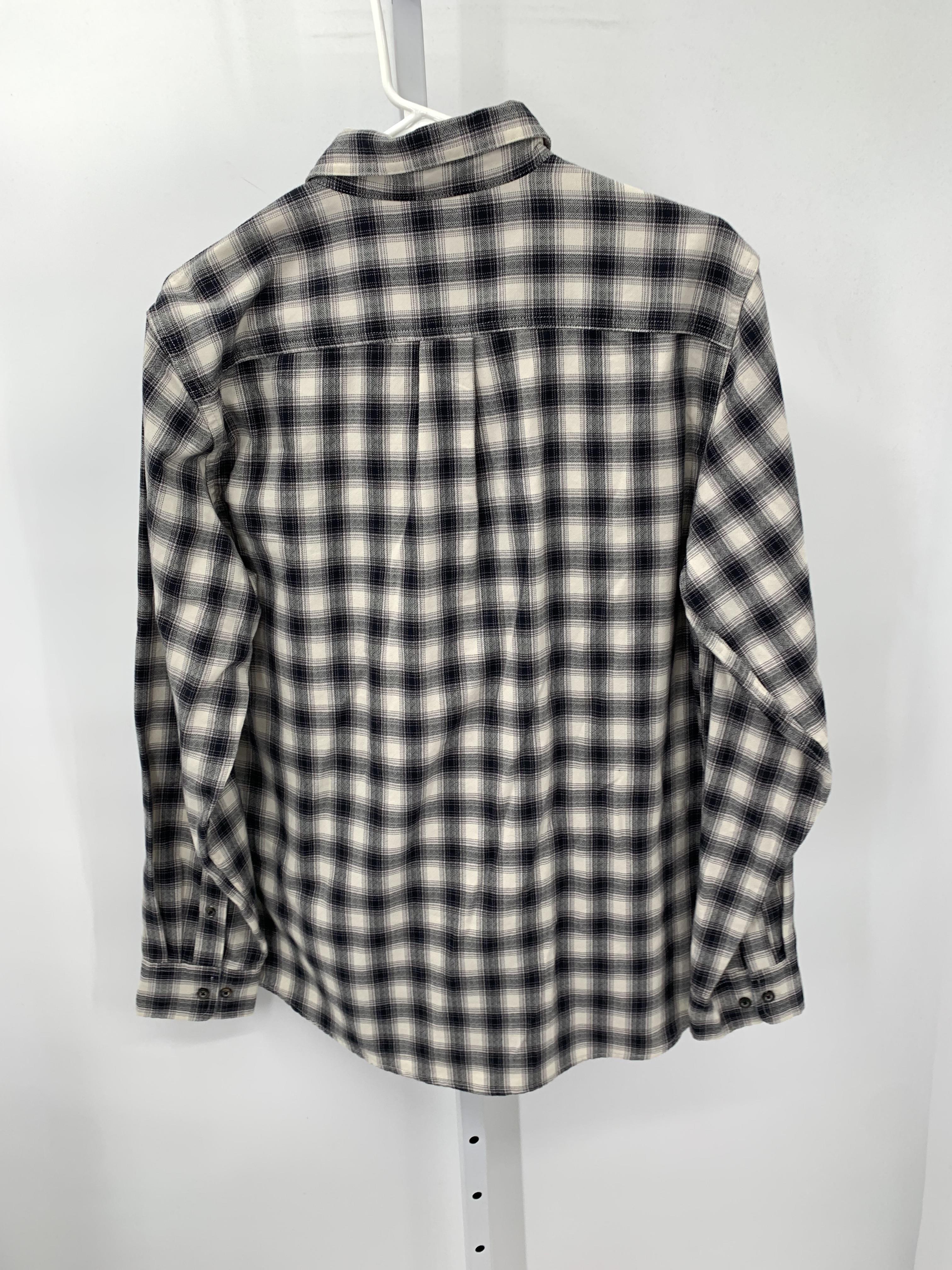 NEW PLAID BTN DOWN