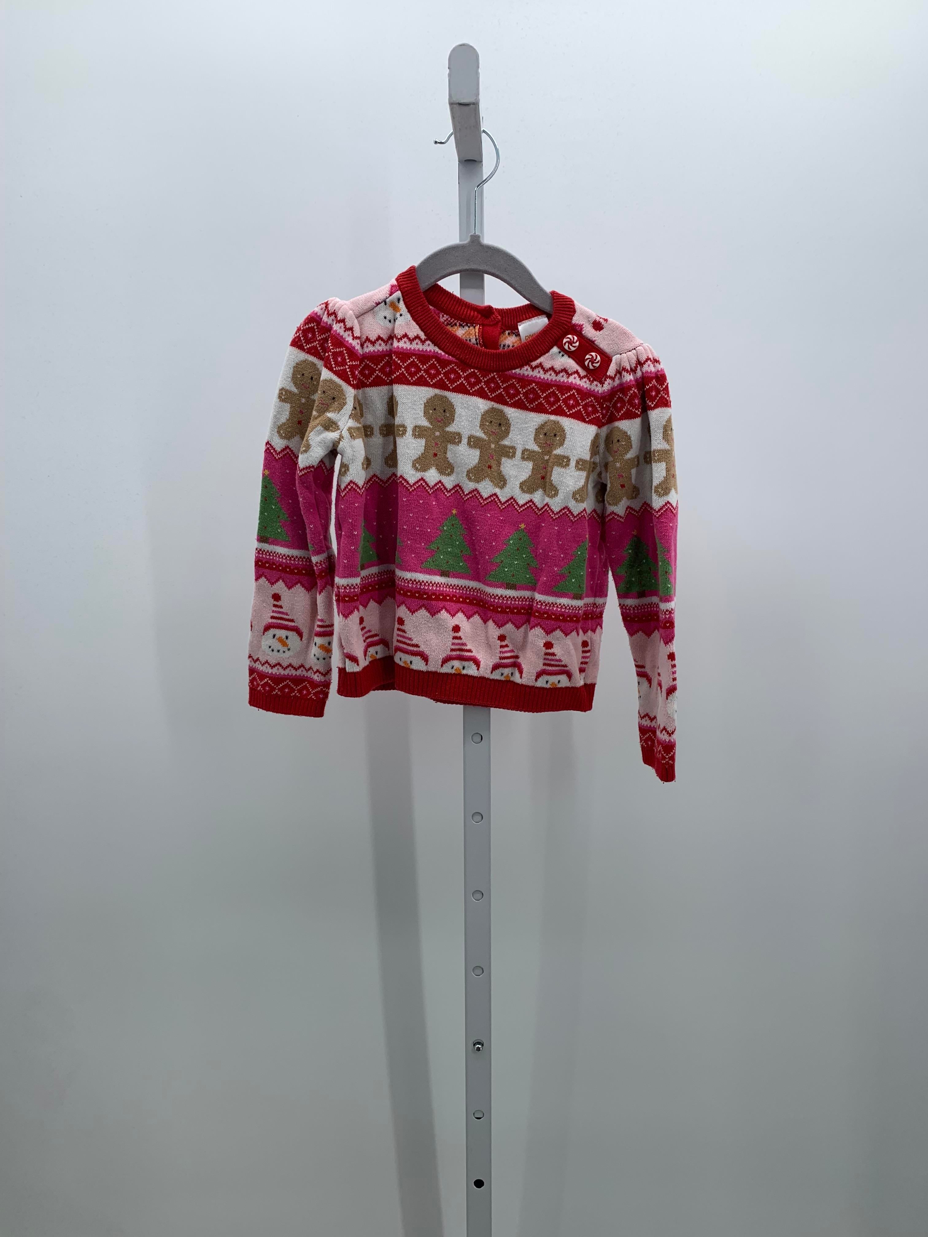 LONG SLV SWEATER TREES AND GINGERBREAD MEN