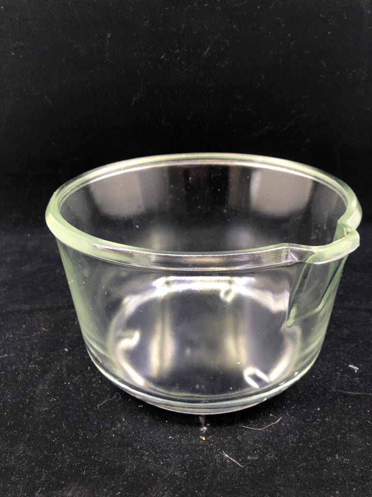 RONSON GLASS BOWL W SPOUT.