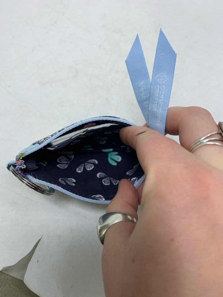 Vera Bradley Zip ID Case in Butterfly By- New With Tags
