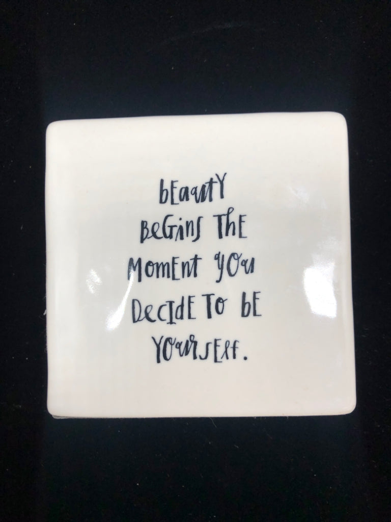 RAE DUNN HELLO DARLIN CERAMIC BLOCK SIGN.