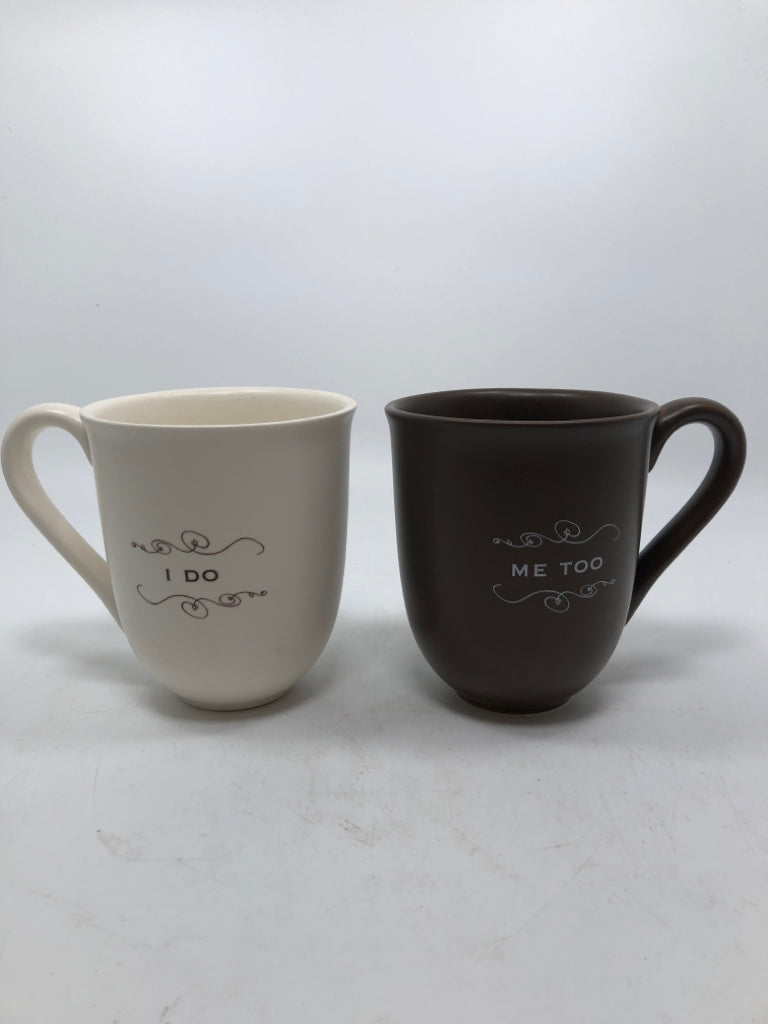 2PC- I DO ME TOO COFFEE MUGS.