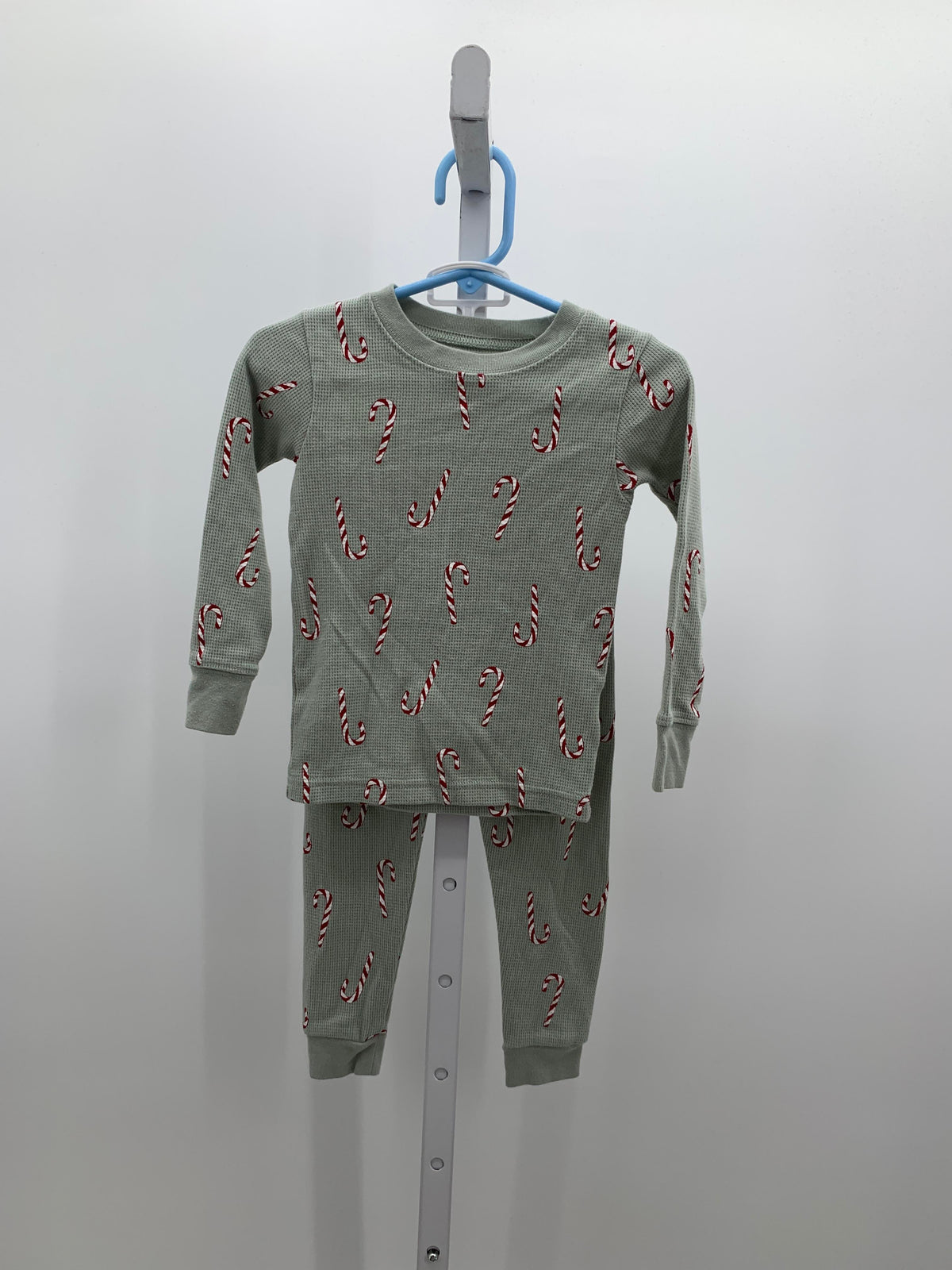 PJS WAFFLE KNIT CANDY CANES