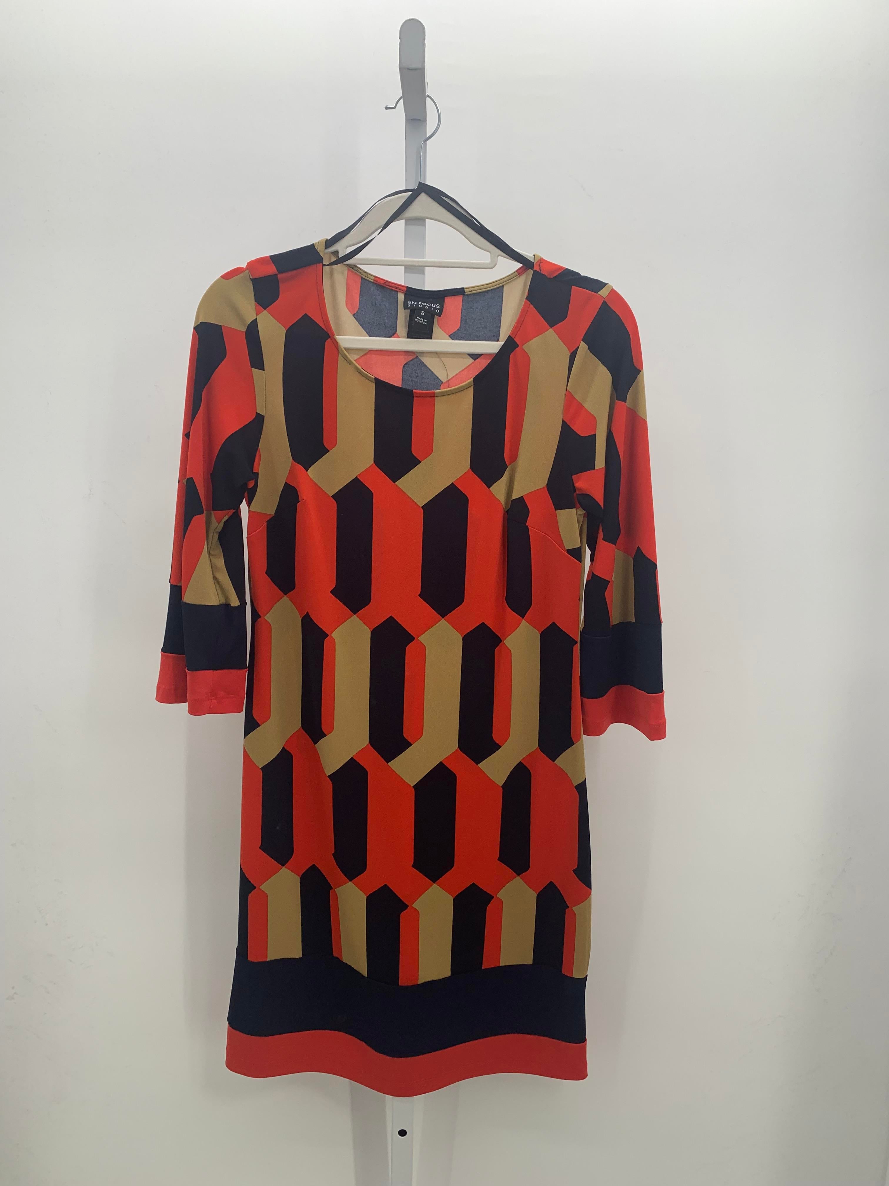 Size 8 Misses 3/4 Sleeve Dress