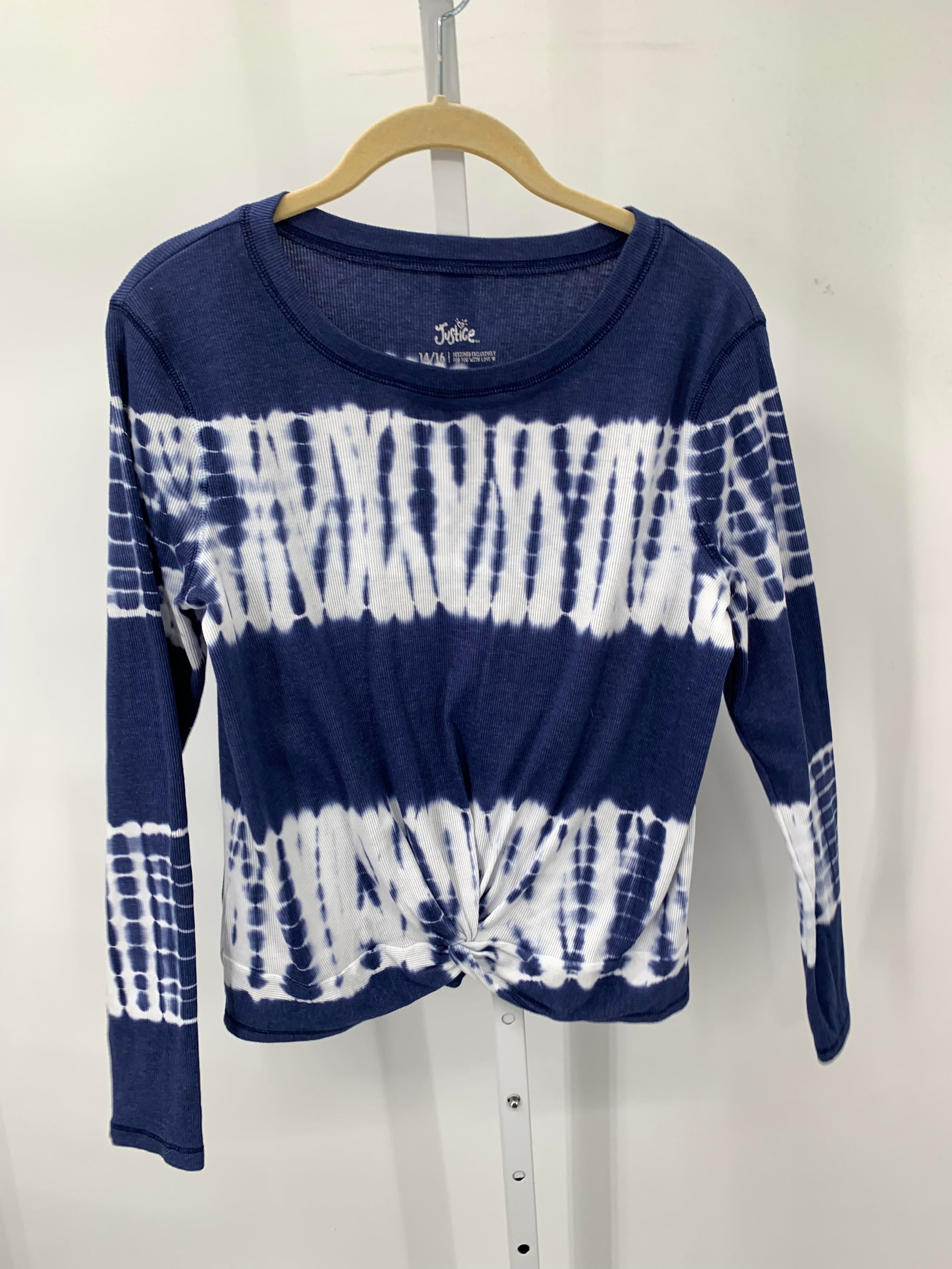 Justice Size 14-16 Girls Long Sleeve Shirt