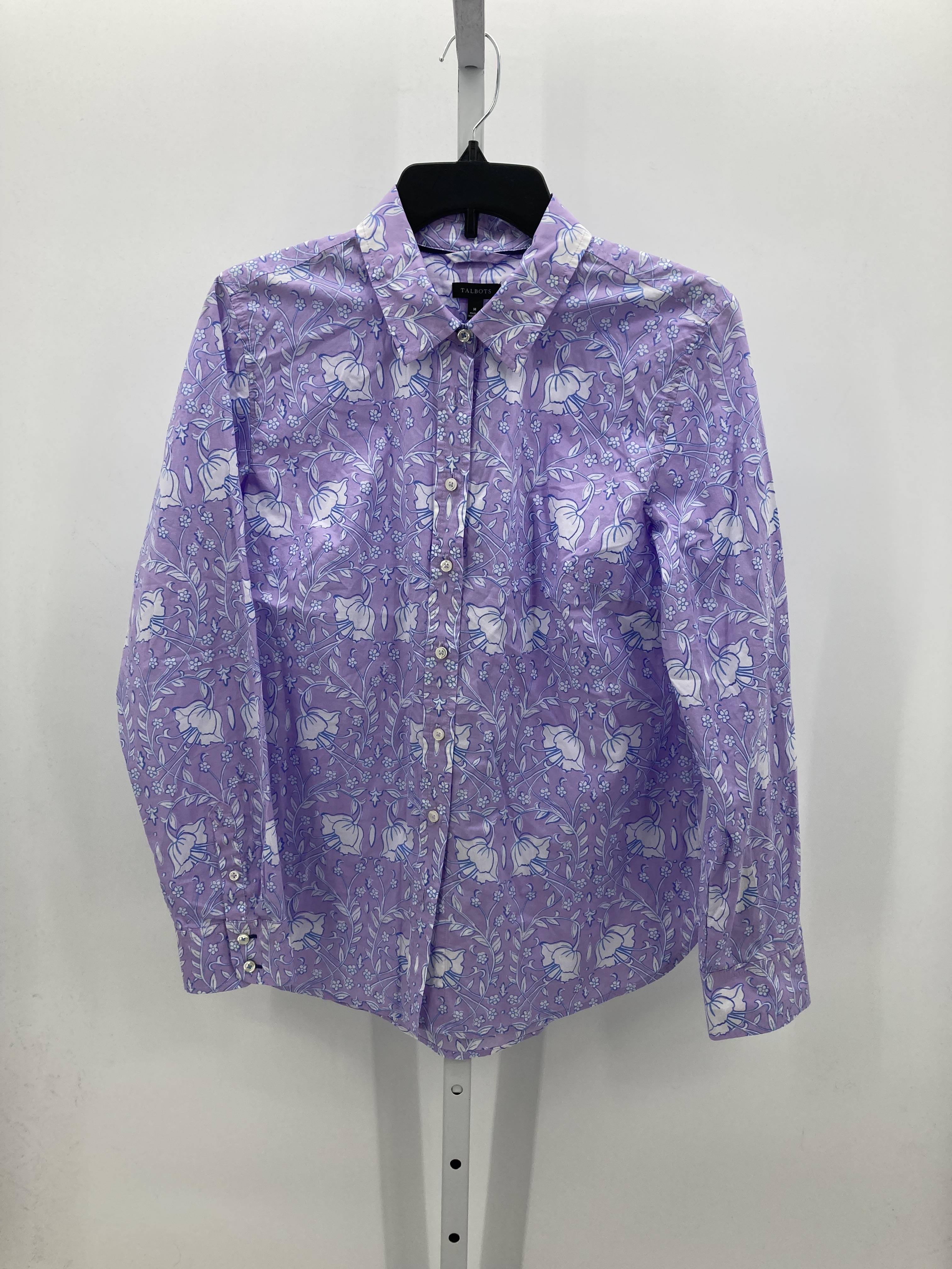 Talbots Size Large Misses Long Sleeve Shirt