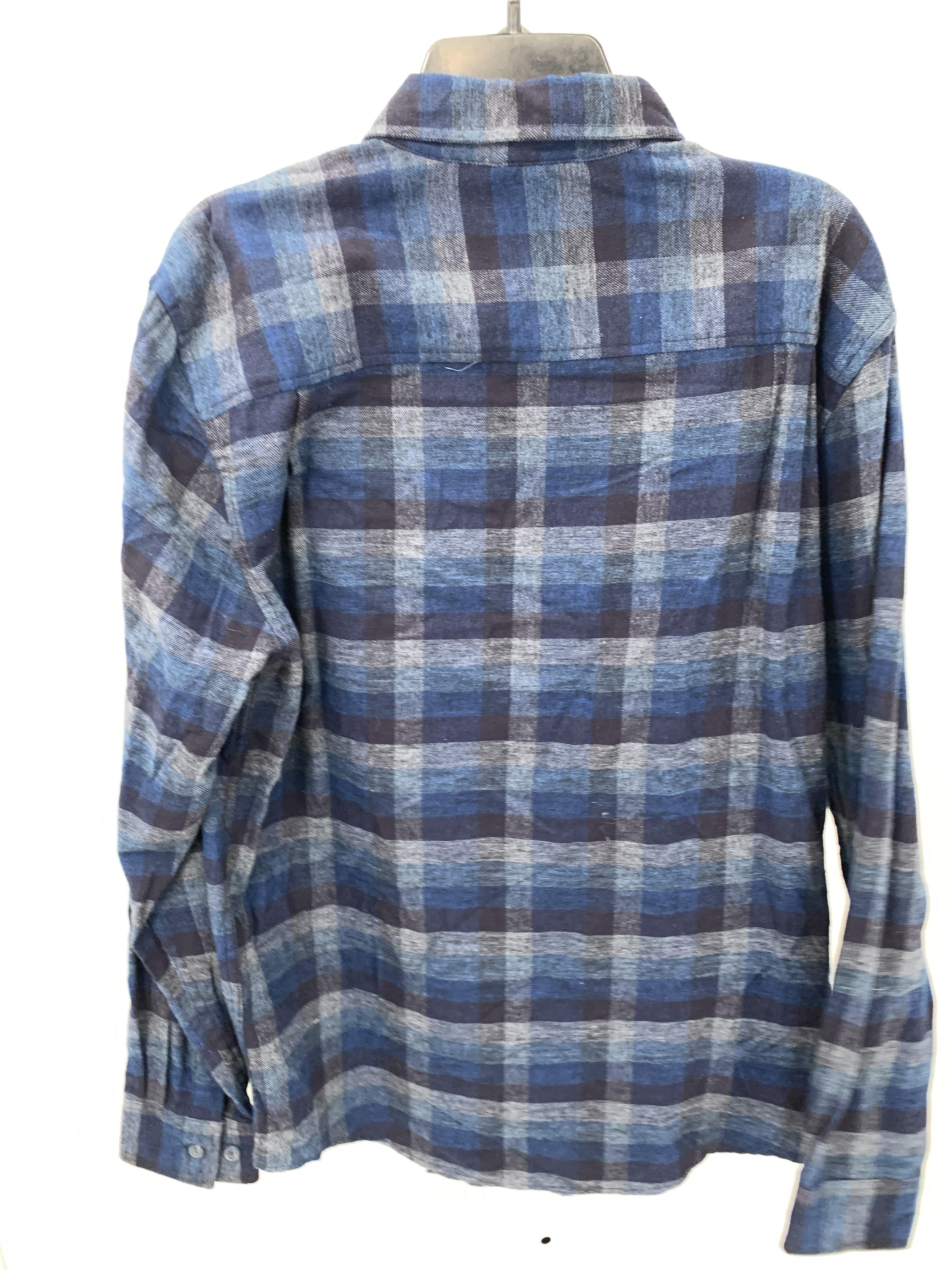 PLAID BTN DOWN
