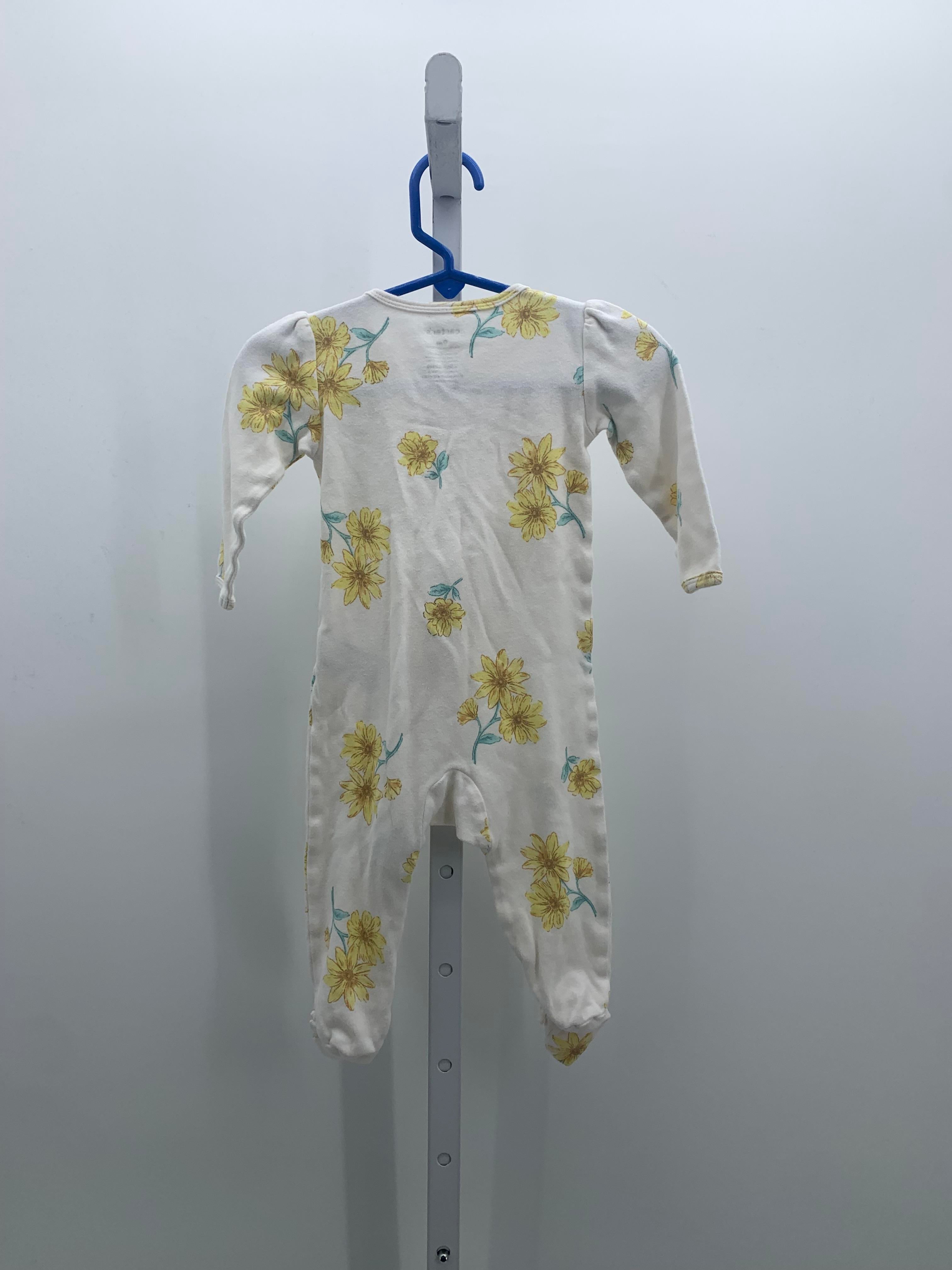 Carters Size 9 Months Girls Long Slv. Romper