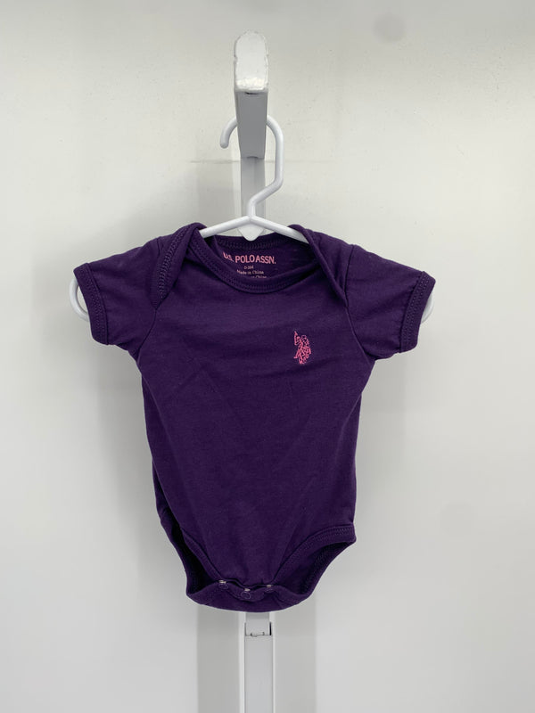 U.S. Polo Size 0-3 months Girls Short Sleeve Shirt