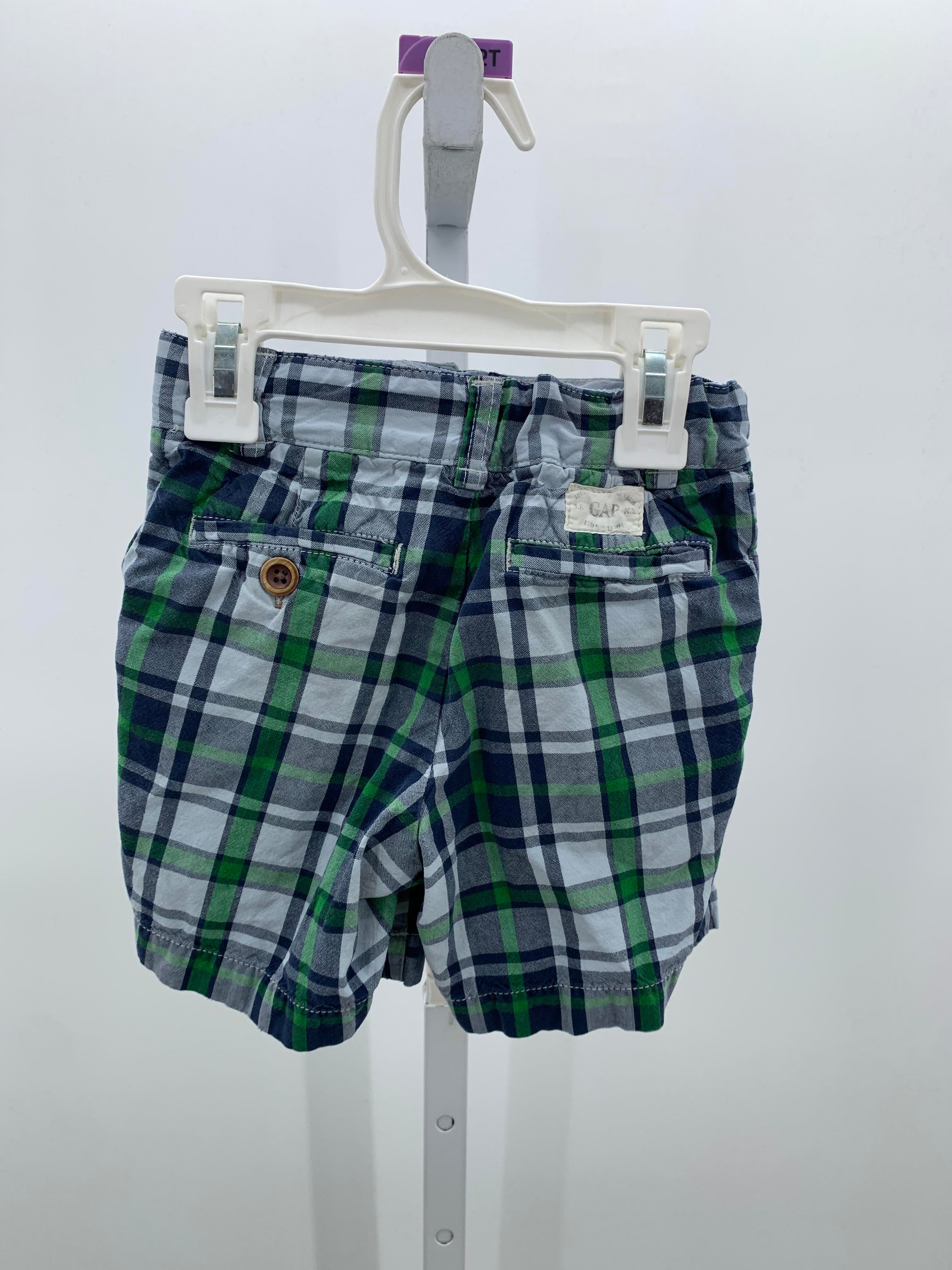 GREEN PLAID SHORTS