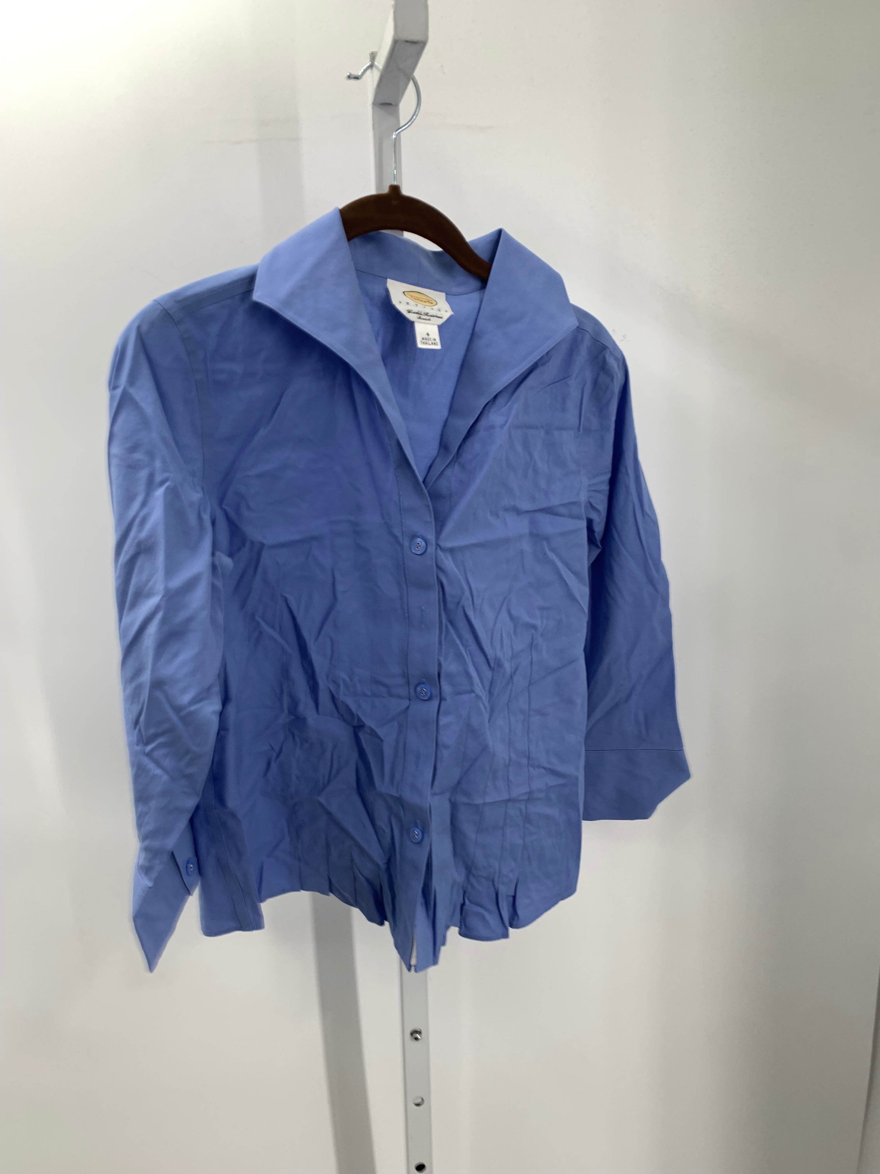 Talbots Size 4 Petite Petite Long Sleeve Shirt