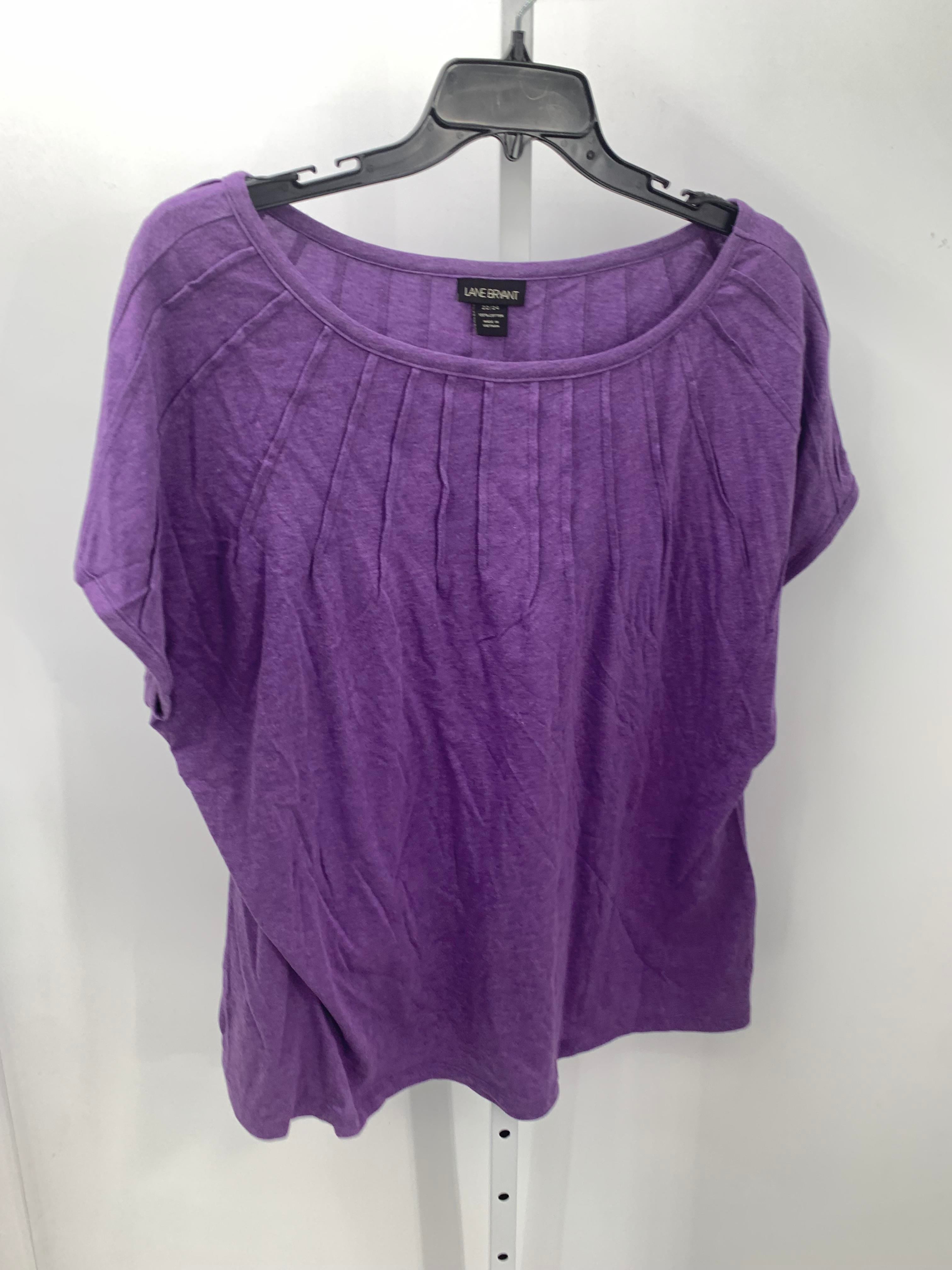 Lane Bryant Size 22/24 W Womens Short Sleeve Shirt