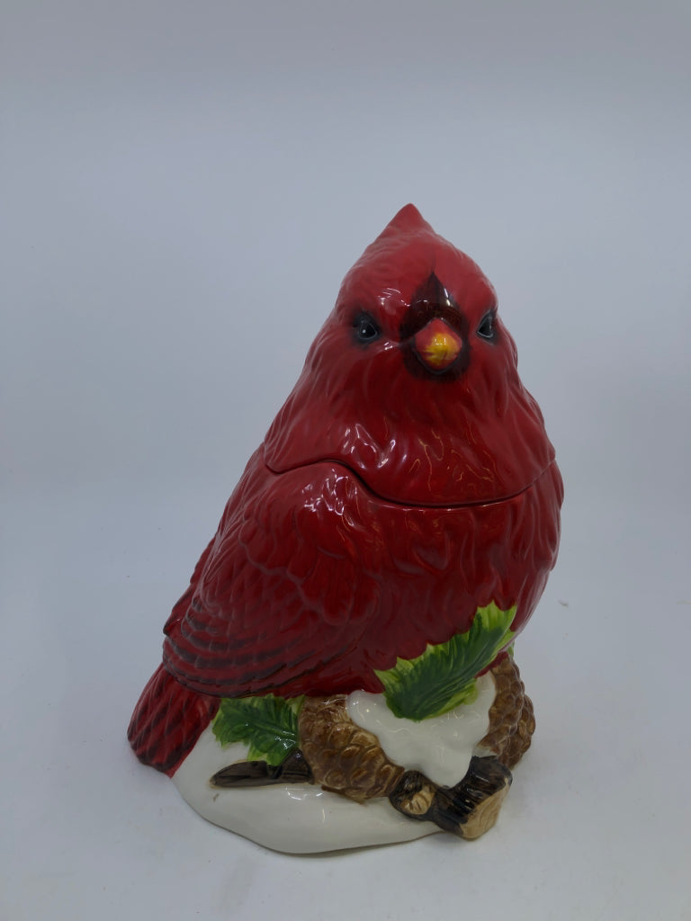 RED CARDINAL COOKIE JAR.