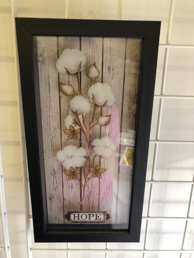 HOPE COTTONTAIL SHADOW BOX WALL ART.