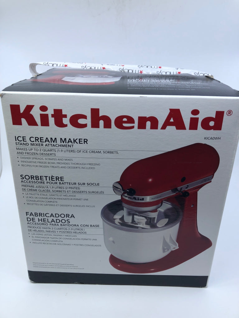 NEW ICE CREAM MAKER ATTACHMENT.