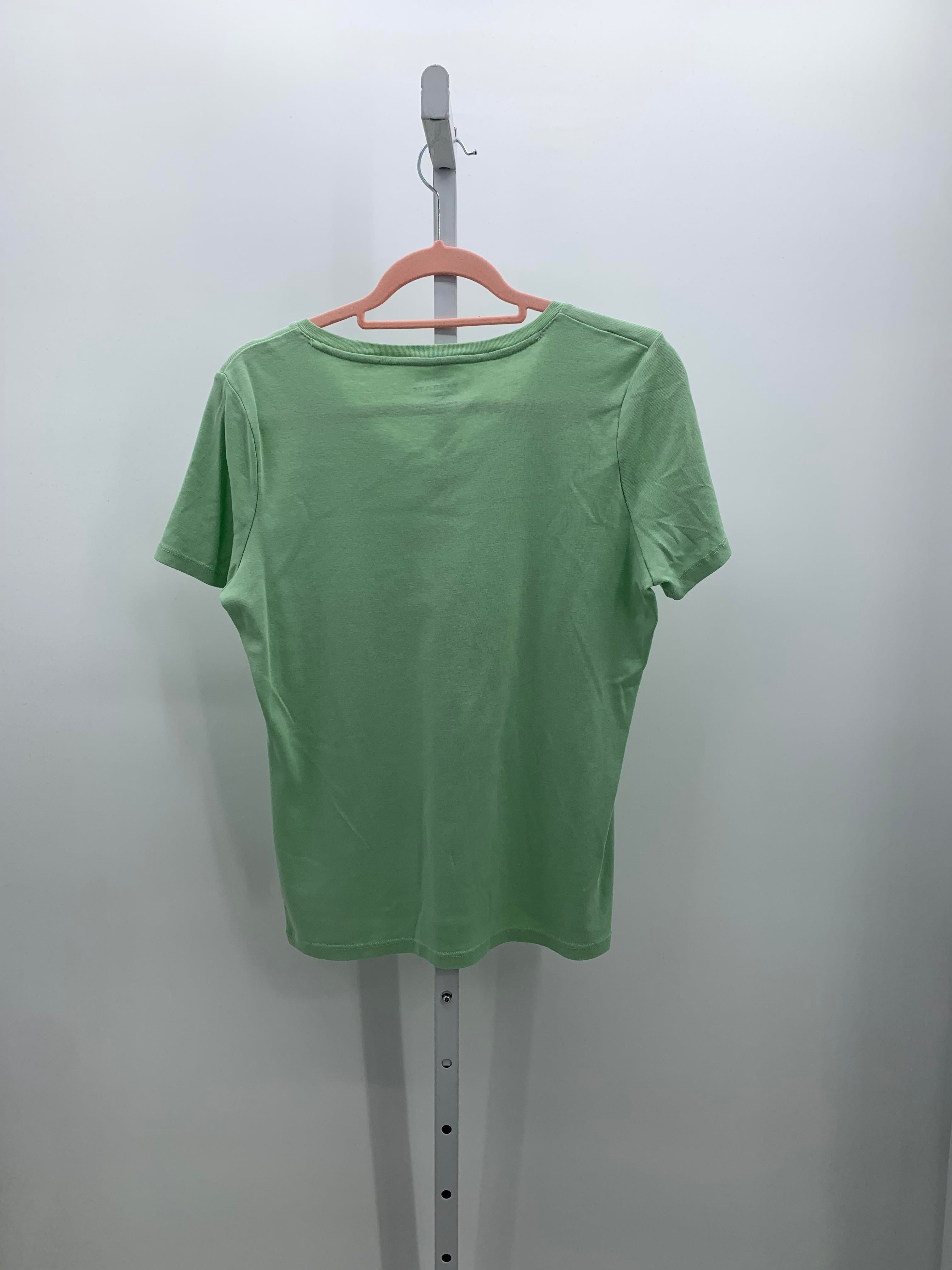 Talbots Size Large Petite Petite Short Sleeve Shirt
