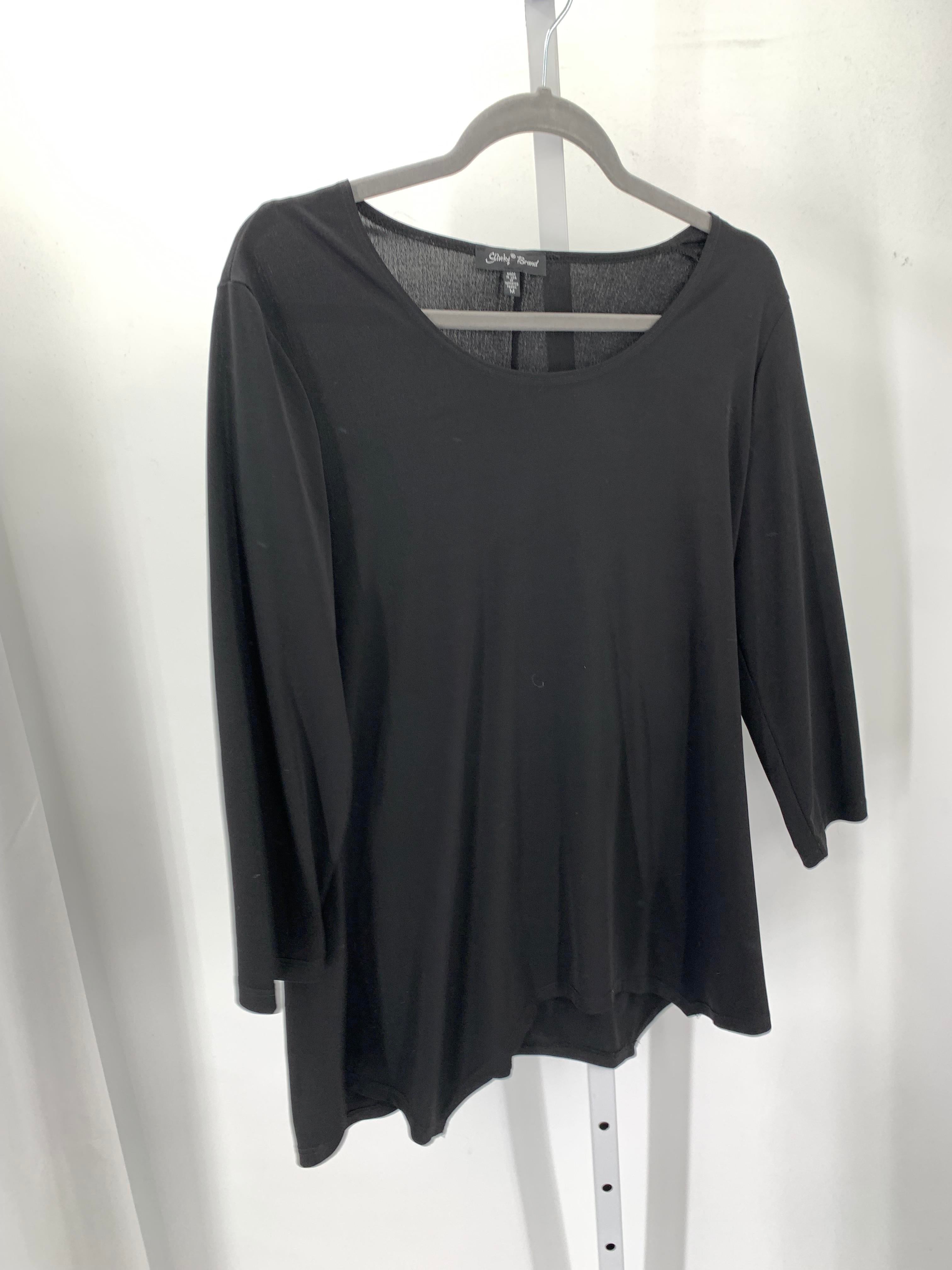 Slinky Brand Size Medium Misses 3/4 Sleeve Shirt