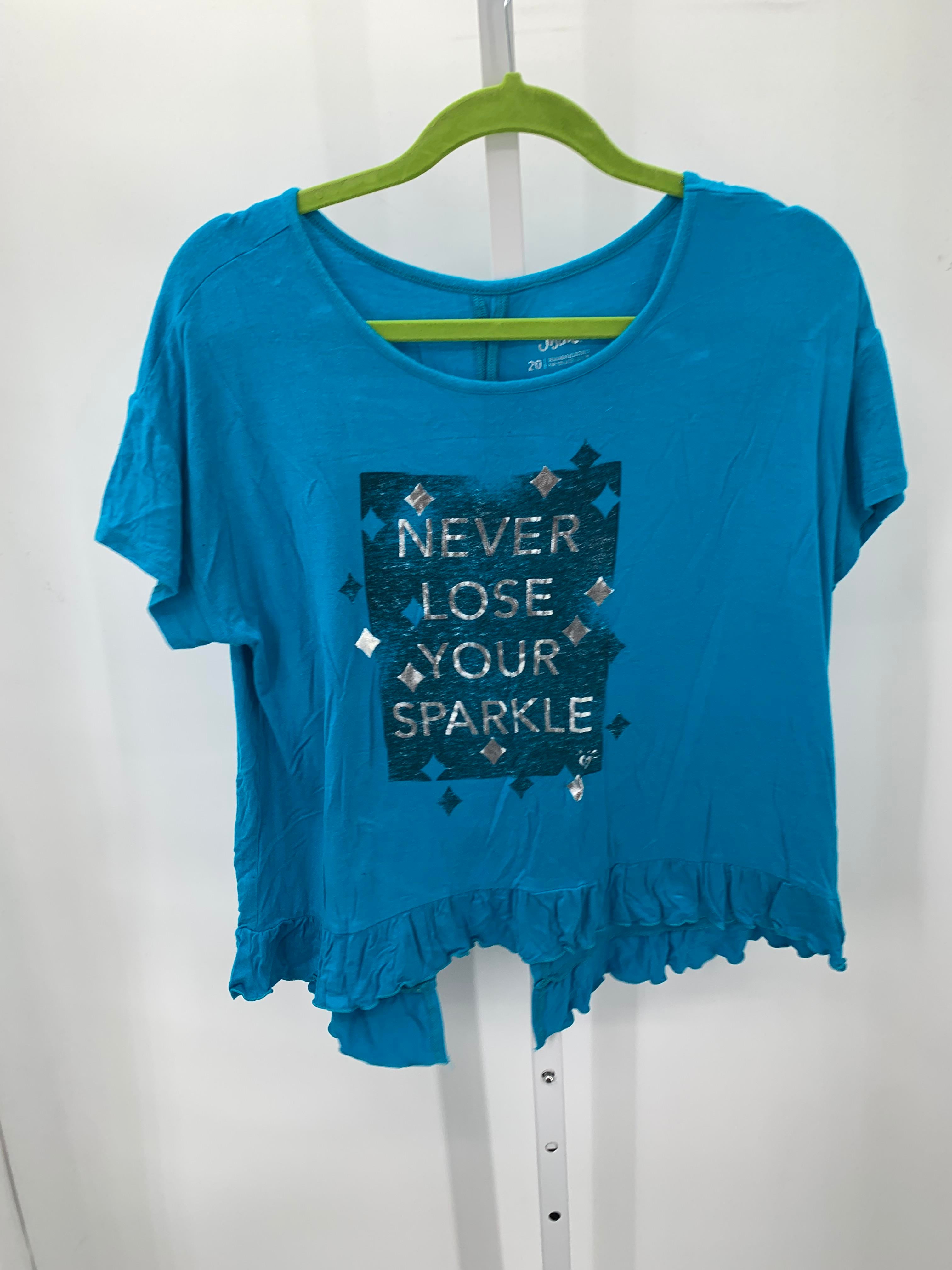 Justice Size 20 Girls Short Sleeve Shirt