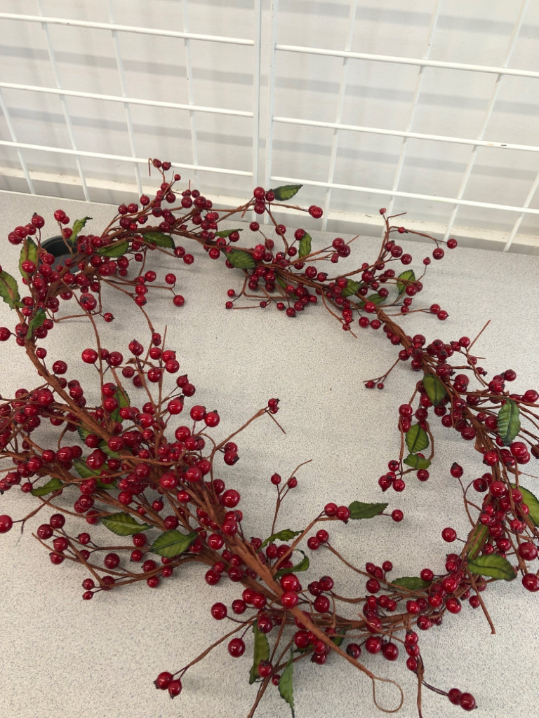 GLOSSY RED BERRY GARLAND.