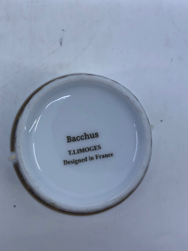 BACCHUS- LIMOGES CREAM/SUGAR.