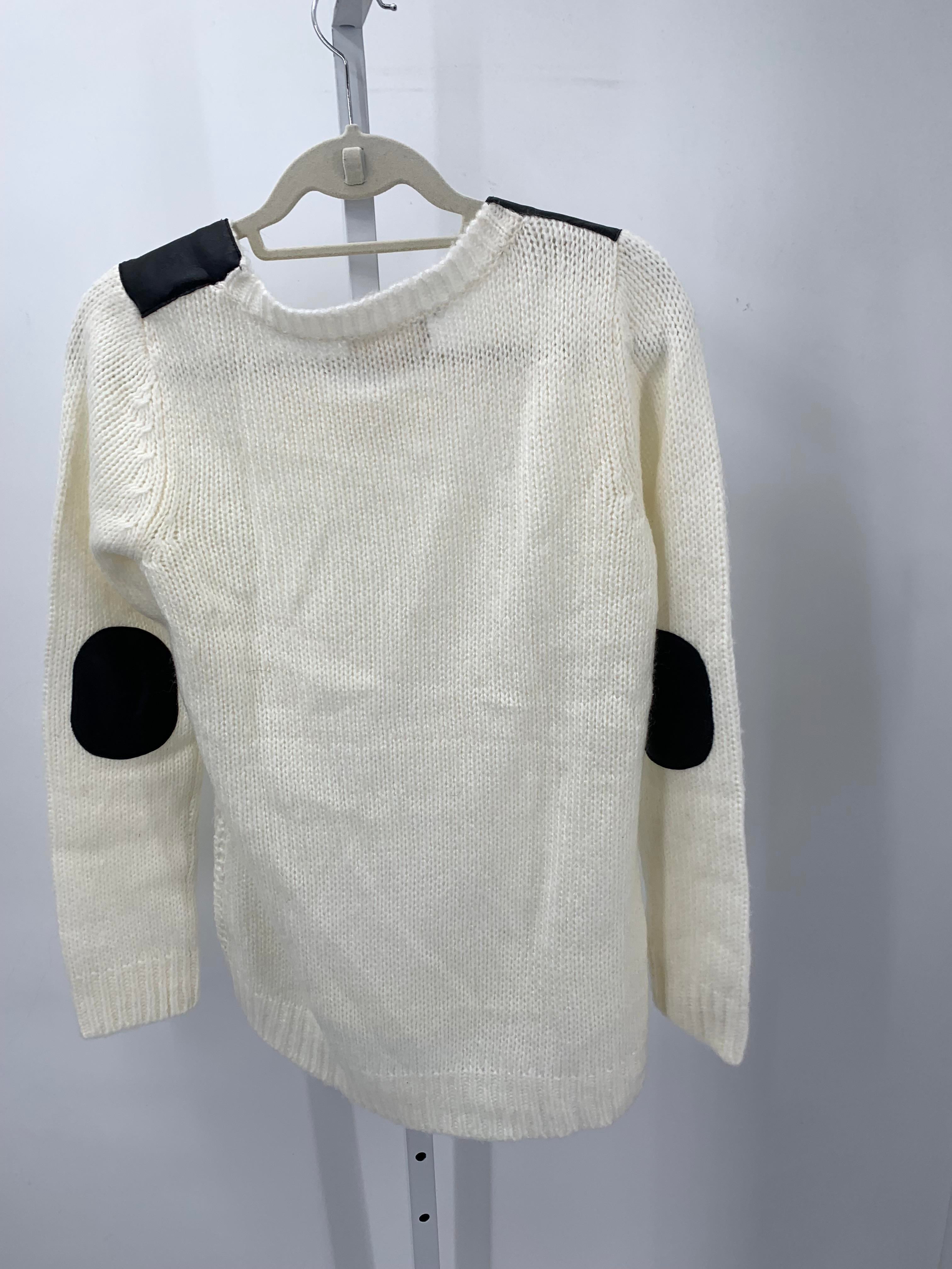 Pink Rose Size Large Juniors Long Sleeve Sweater