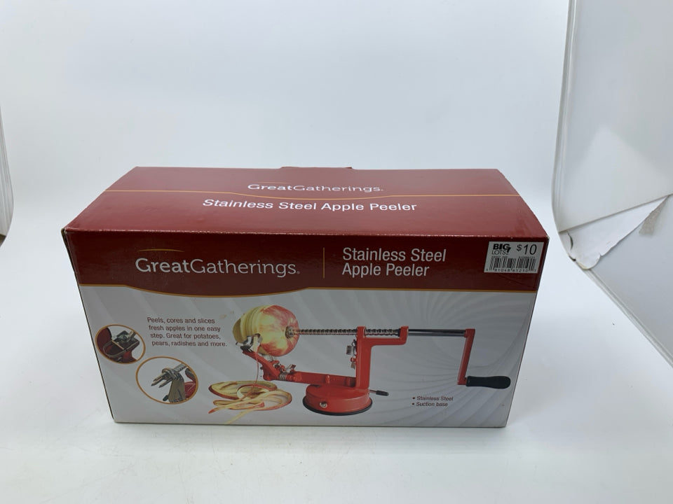 NIB STAINLESS STEEL APPLE PEELER.