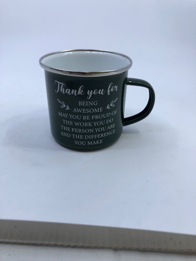 THANK YOU FOR BEING AWESOME- METAL MUG.
