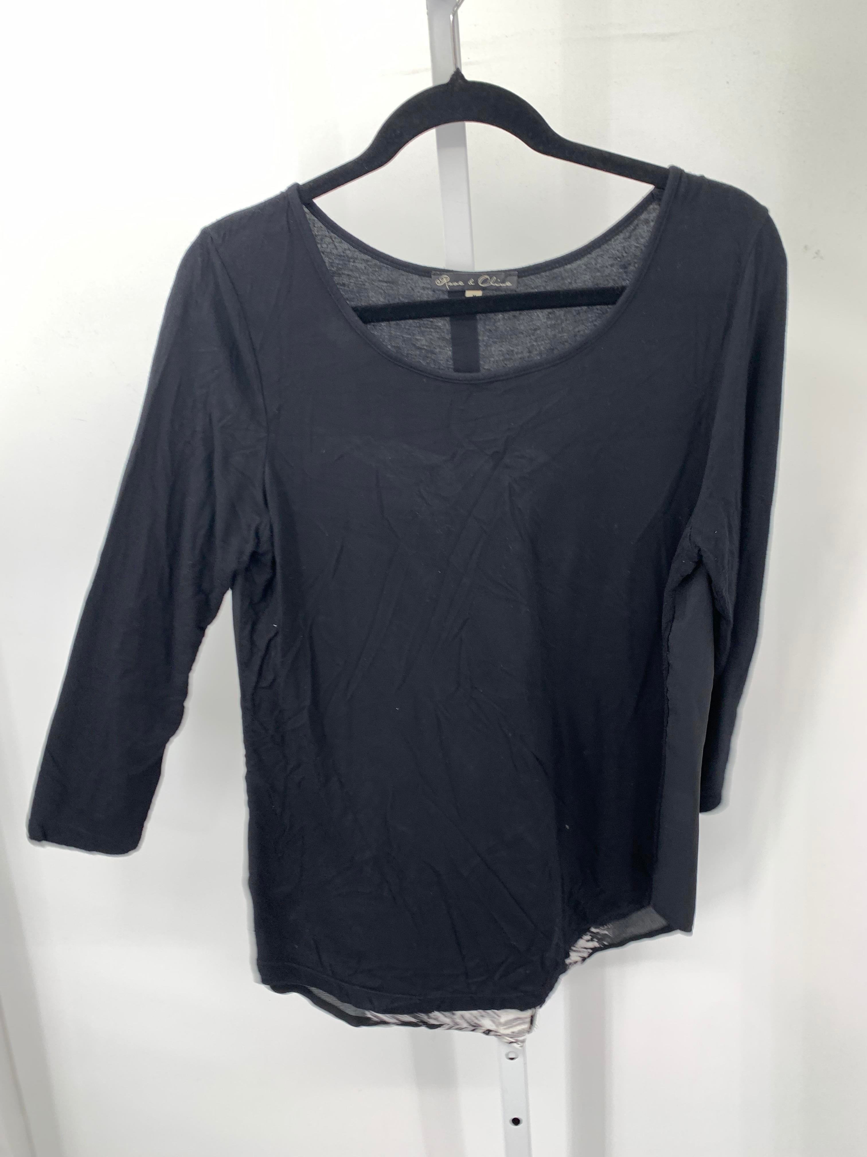 Rose & Olive Size Medium Misses Long Sleeve Shirt