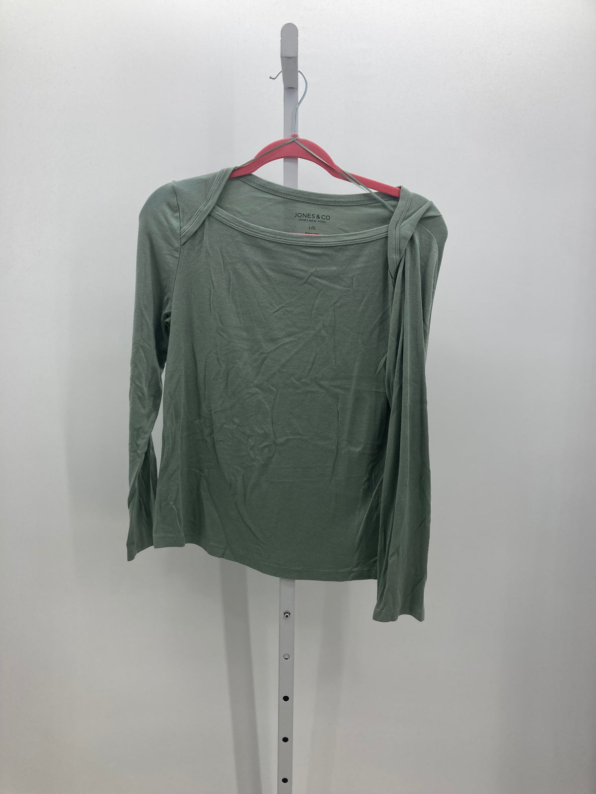Jones New York Size Large Misses Long Sleeve Shirt