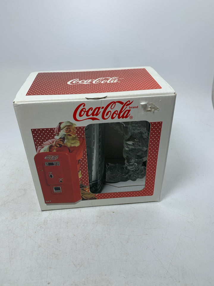 NIB VTG COLA COLA SANTA FROSTED MUG.