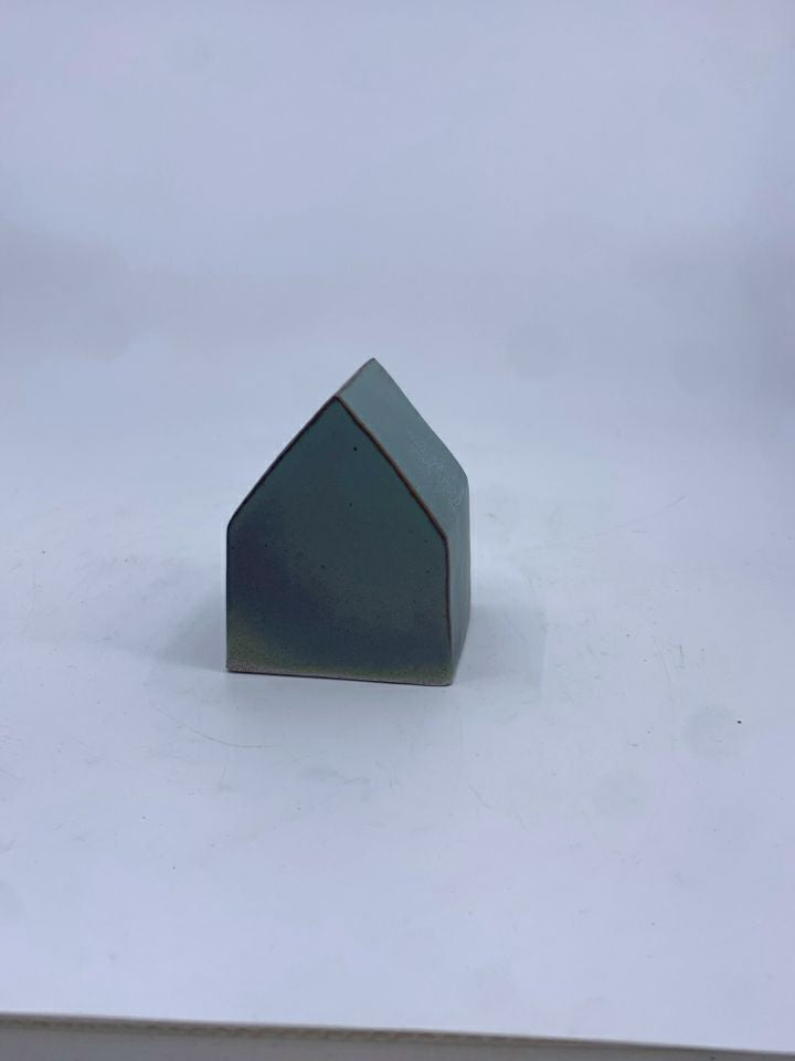 CERAMIC TEAL HOUSE DECOR.