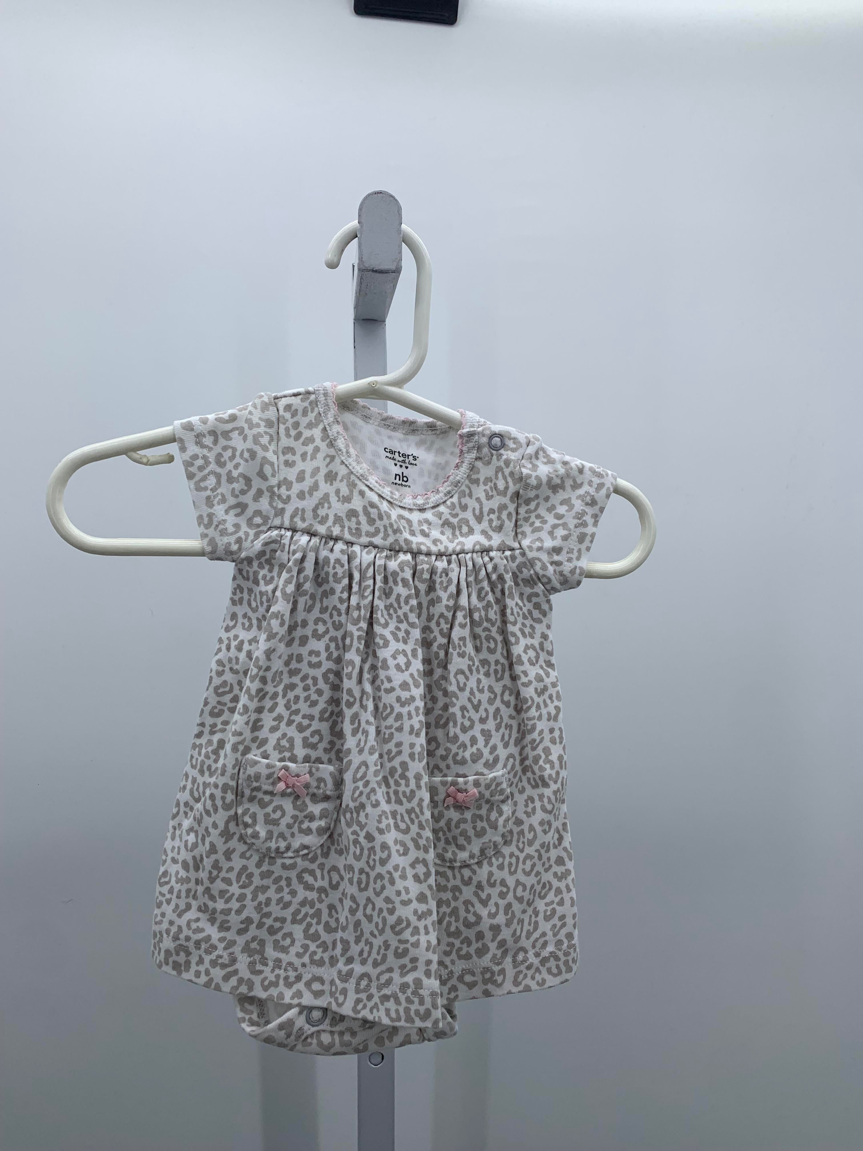 Carters Size Newborn Girls Short Sleeve Dress