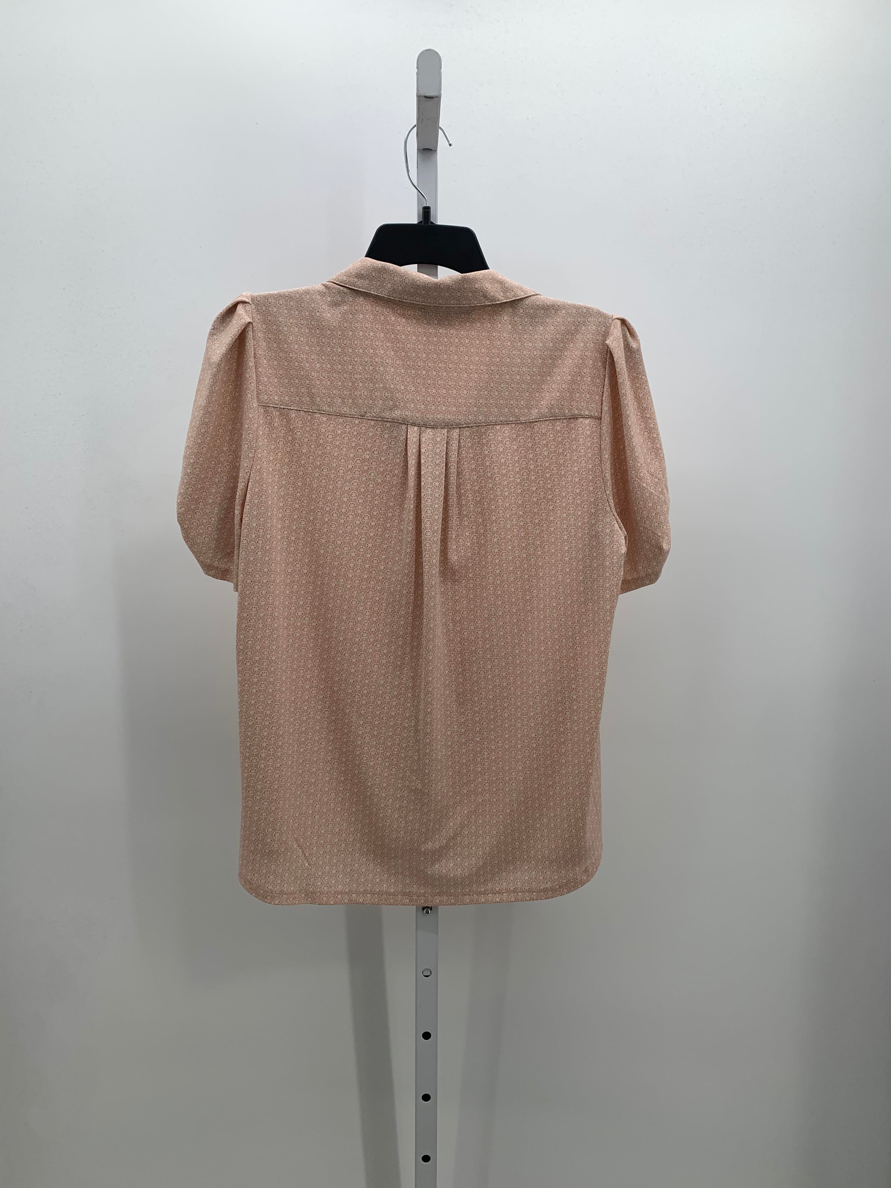 Adrianna Papell Size Medium Misses Short Sleeve Shirt